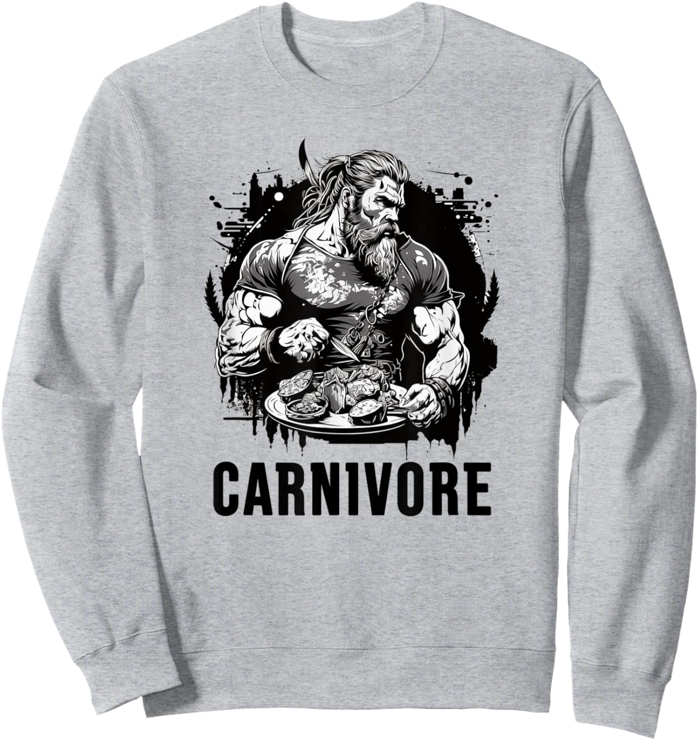 Modern Viking Carnivore Sweatshirt - Sweatshirt | Ash