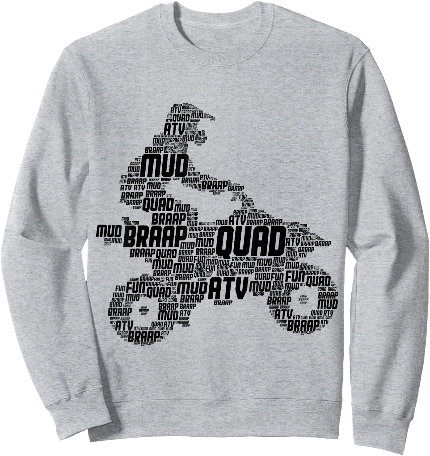 Quad Rider ATV Quad Biker Children Boys Men Sweatshirt - Sweatshirt | Ash