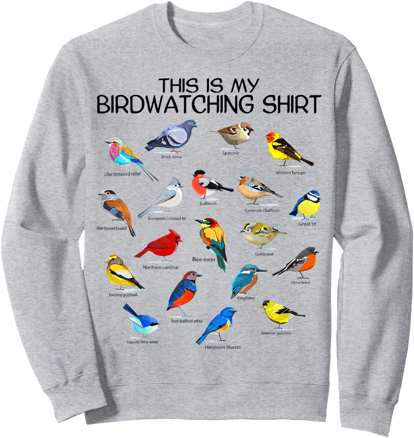 This is my Birdwatching Shirt For Bird Lover & Birdwatcher Sweatshirt - Sweatshirt | Ash