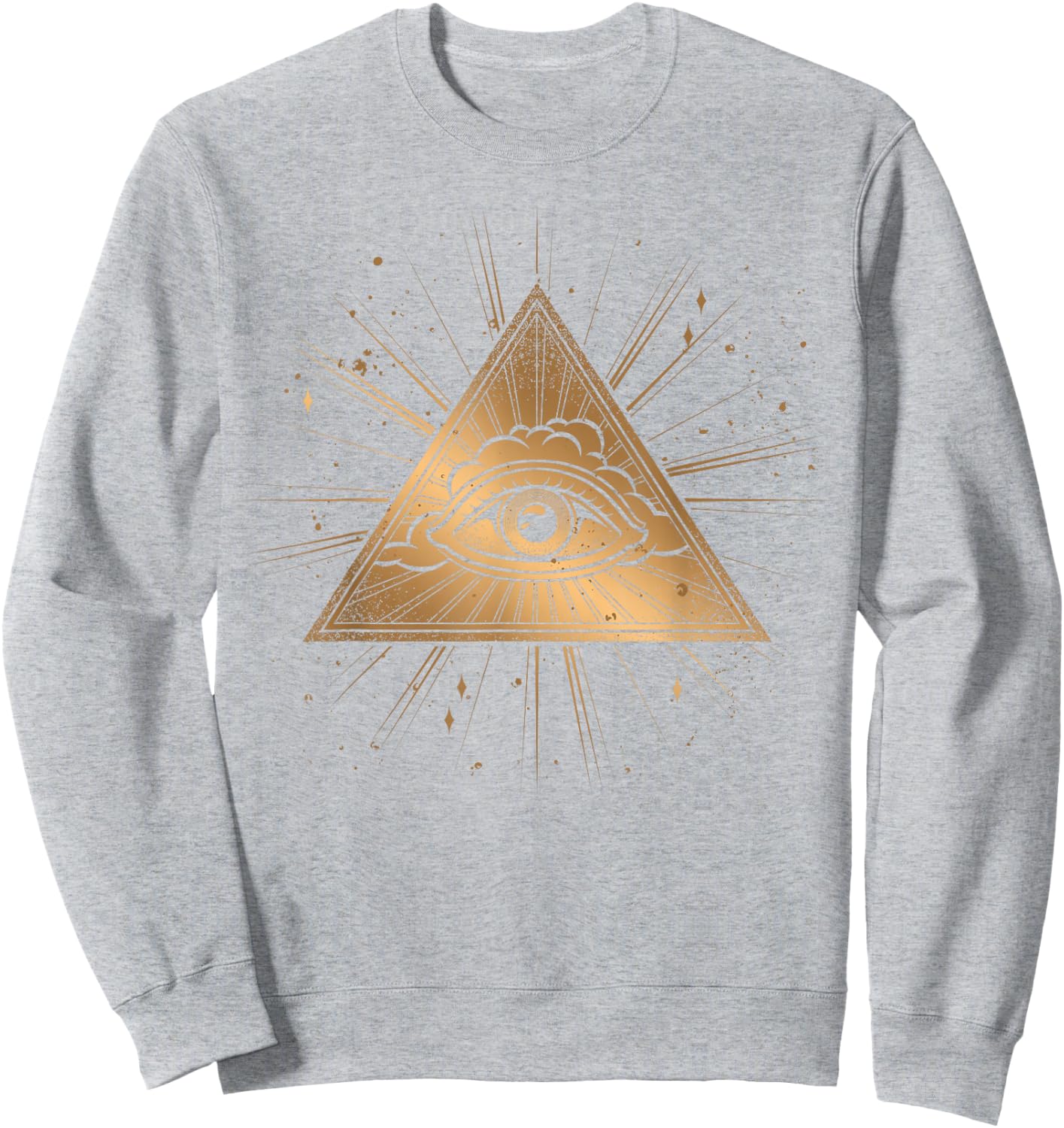 Wicca Witch Occult Pyramid Astrology All-seeing Eye Sweatshirt - Sweatshirt | Ash