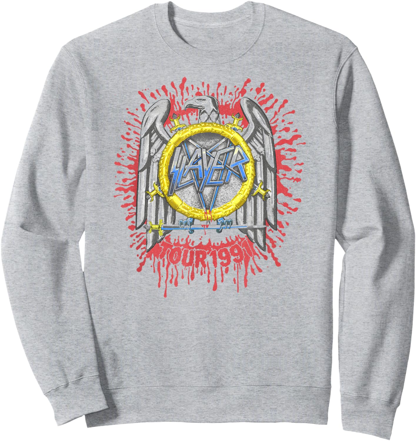 Slayer – Tour 91 Eagle Sweatshirt - Sweatshirt | Ash
