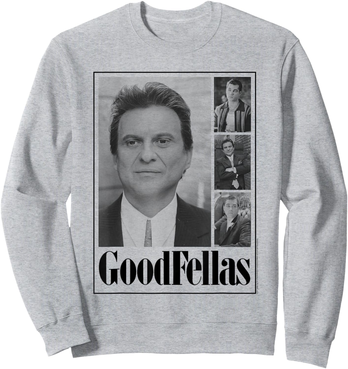 Goodfellas Four Block Photos Frame Sweatshirt - Sweatshirt | Ash