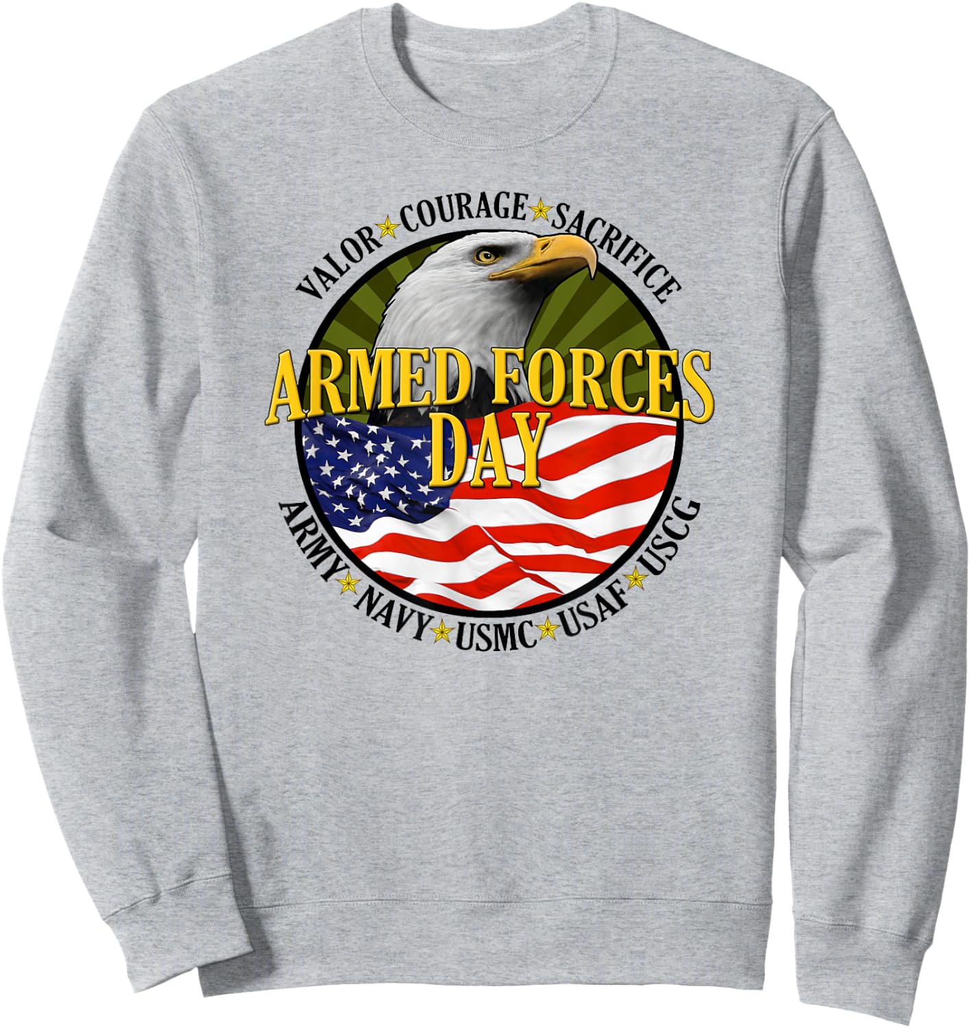 Armed Forces Day Sweatshirt - Sweatshirt | Ash