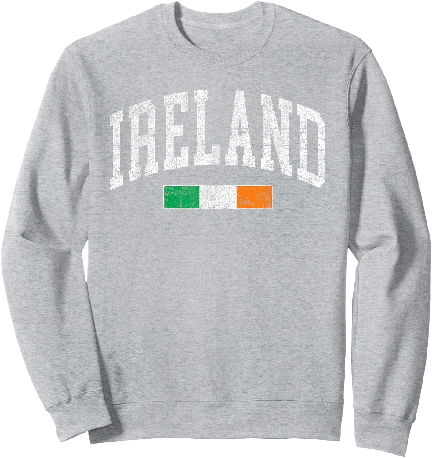 Vintage Ireland Flag Irish Retro Throwback Kids Sweatshirt - Sweatshirt | Ash