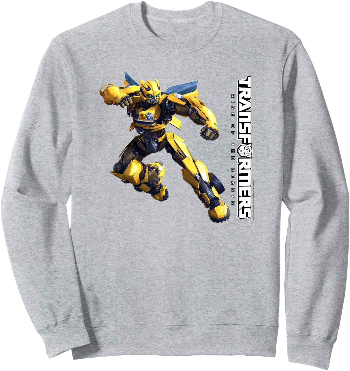 Transformers: Rise of The Beasts Bumblebee Full Body Sweatshirt - Sweatshirt | Ash