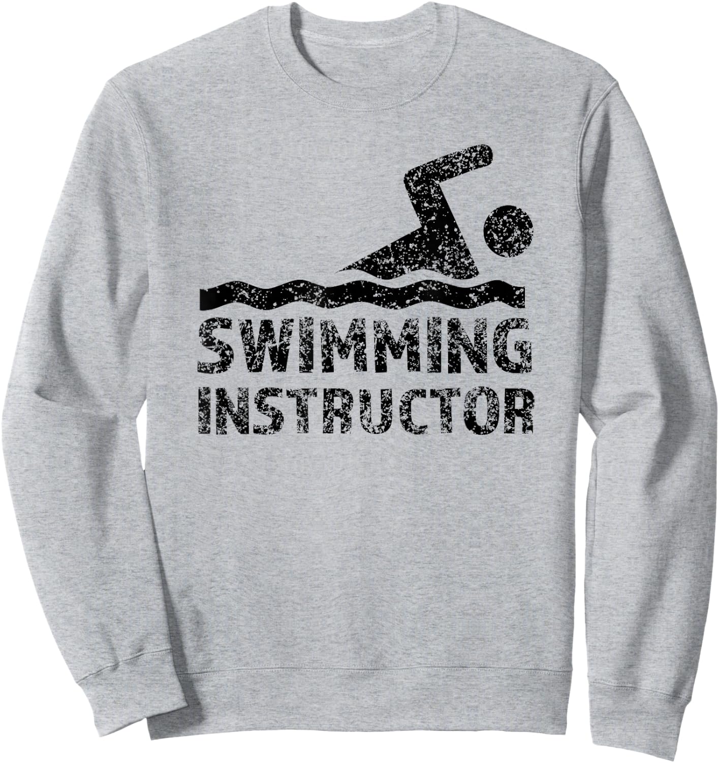 Swimming Instructor Lesson Swim Coach Sweatshirt - Sweatshirt | Ash