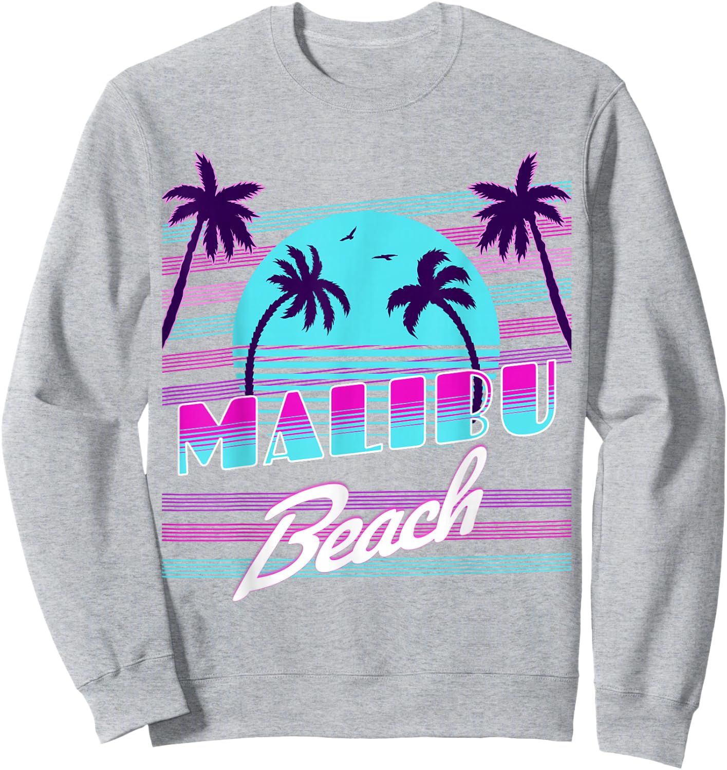 Malibu California Sweatshirt - Sweatshirt | Ash