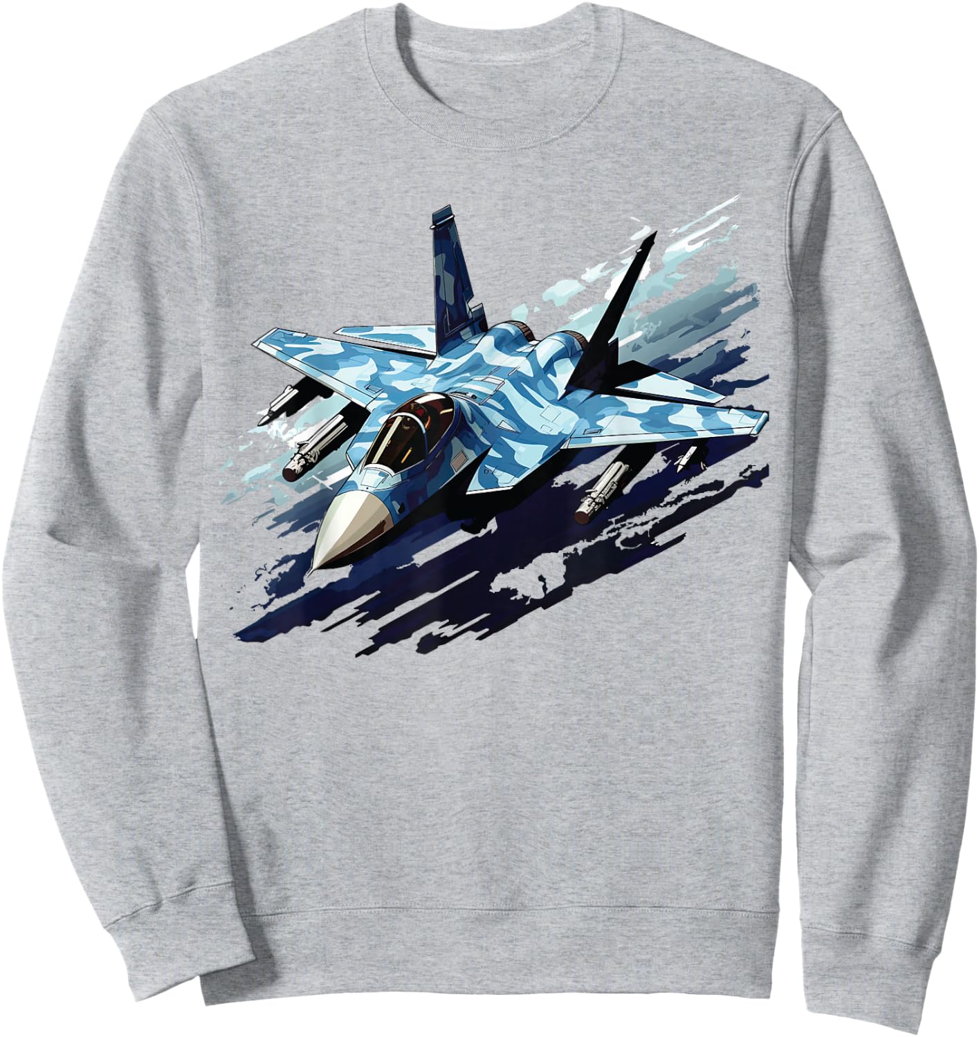 F-15 Strike Eagle Military Fighter Jet Kids Toddler Boys Men Sweatshirt - Sweatshirt | Ash