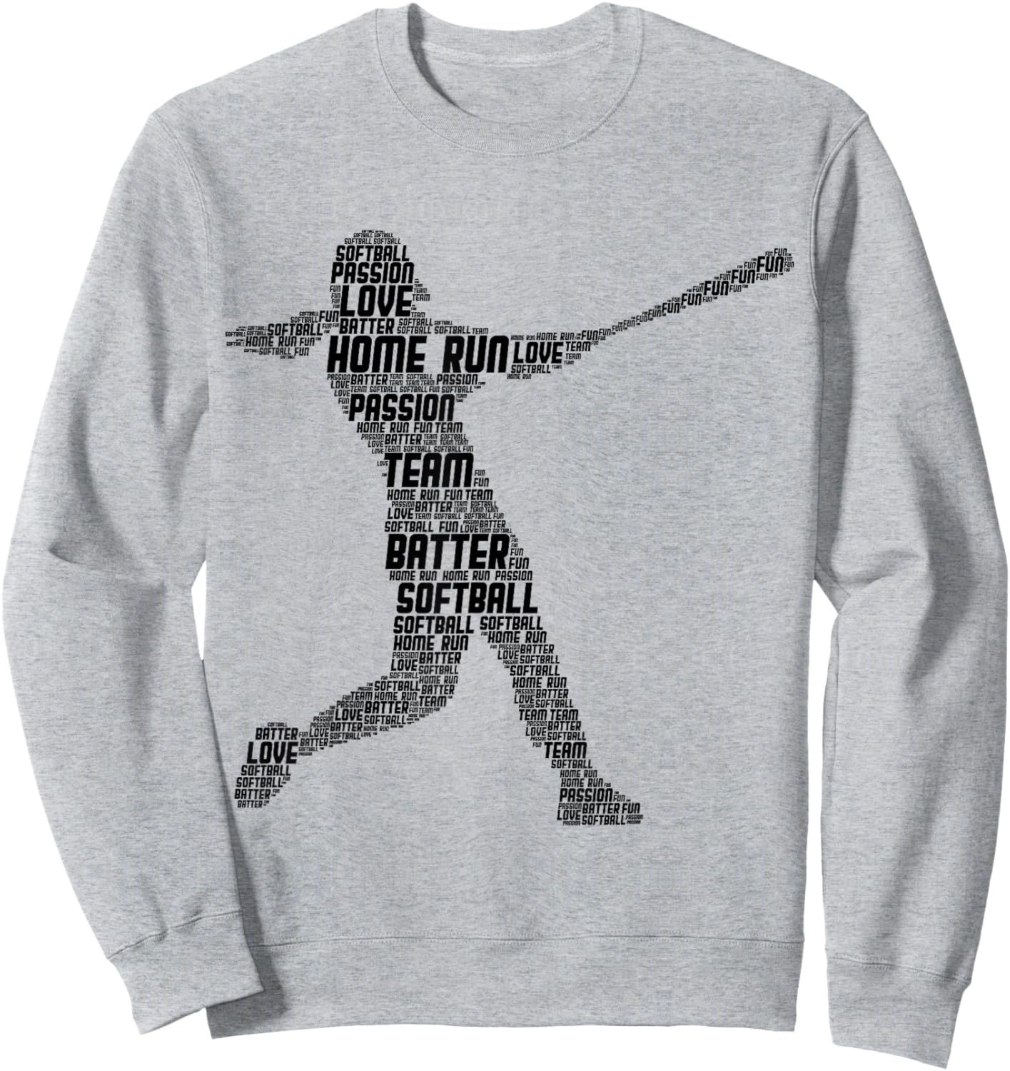 Softball Girl Kids Sweatshirt - Sweatshirt | Ash