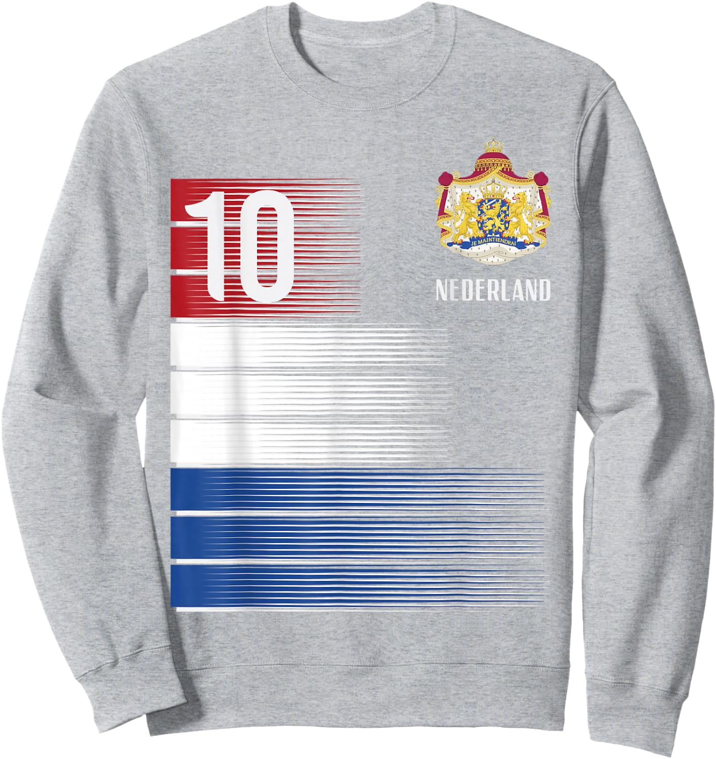 Netherlands Flag 10 Dutch Orange Soccer Men Women Kids Boys Sweatshirt - Sweatshirt | Ash