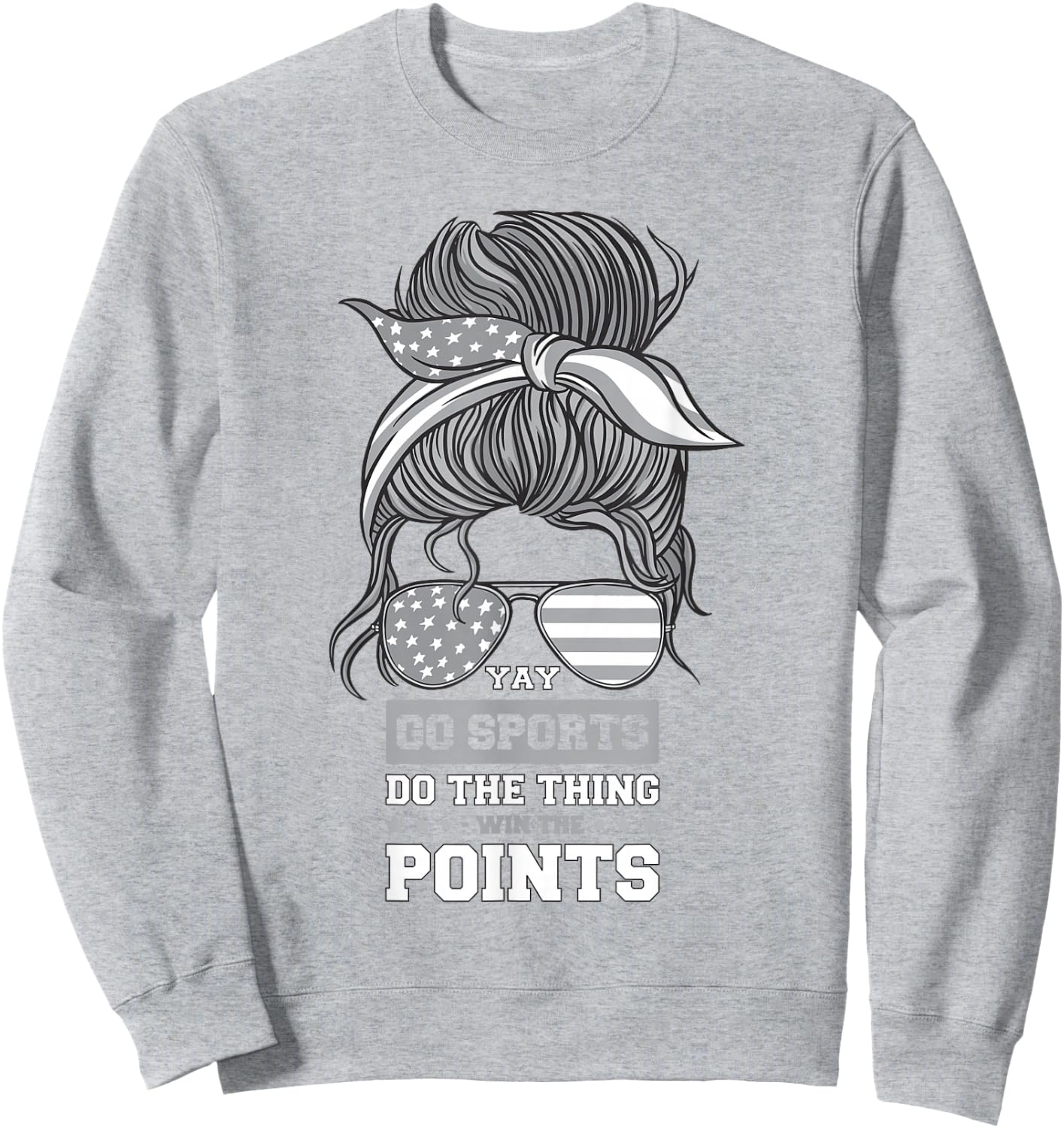 Non-Sports Fan Go Sports Yay Sports Sweatshirt - Sweatshirt | Ash