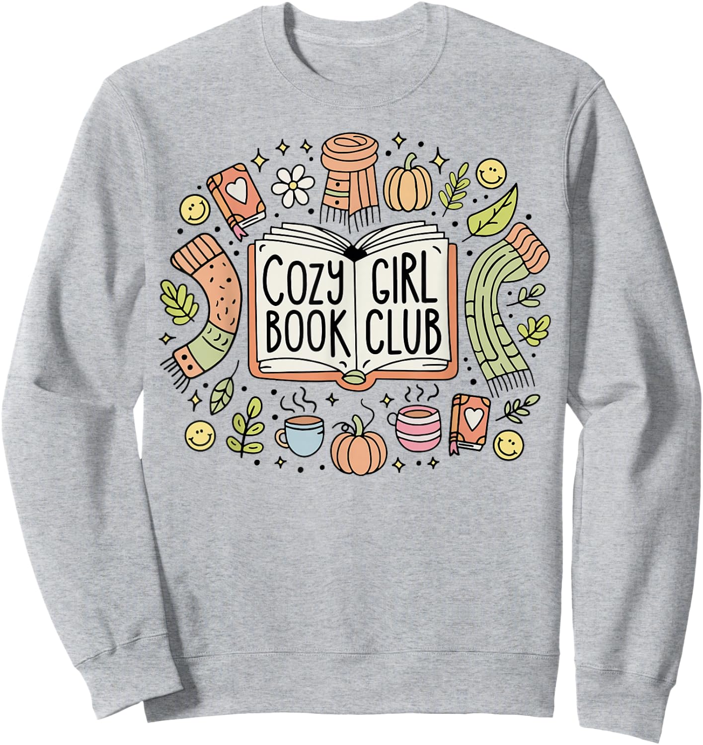 Cozy Girl Book Club Sweatshirt - Sweatshirt | Ash