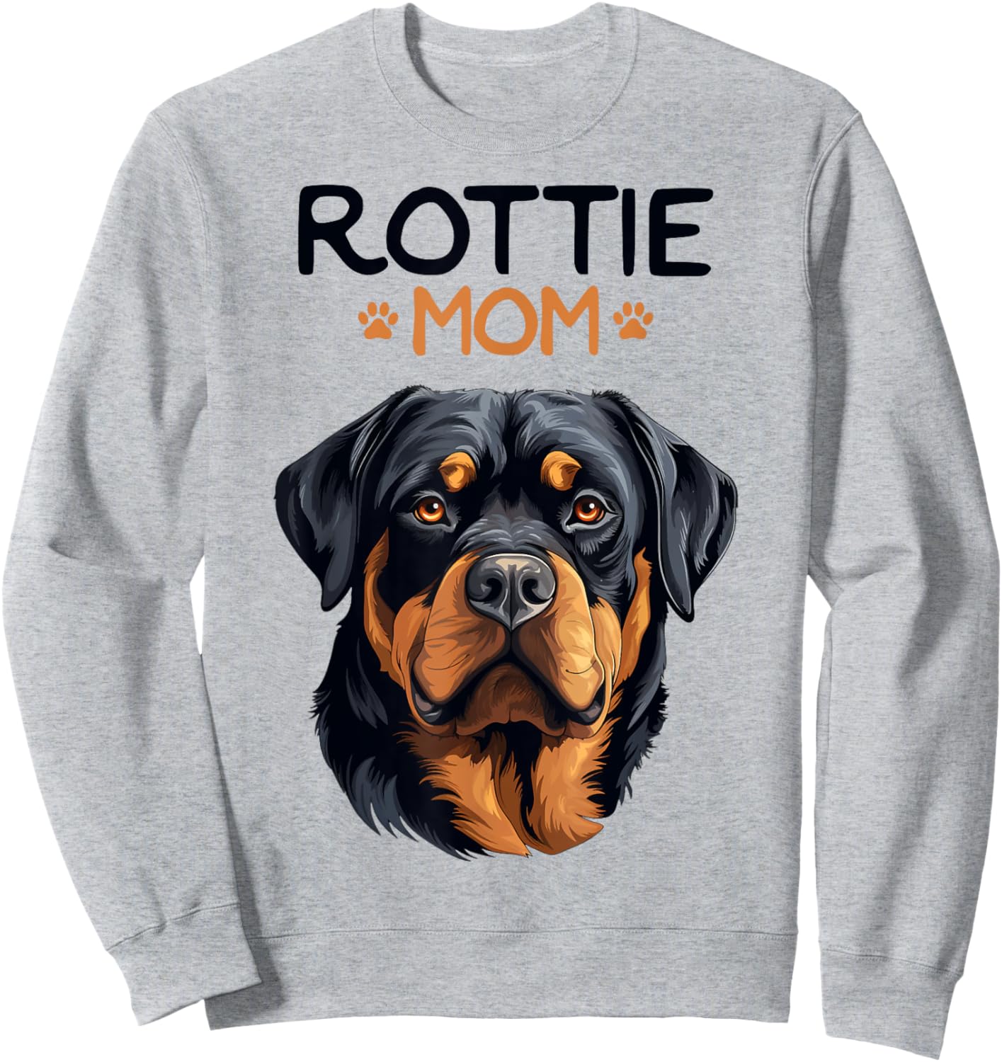 Rottie Mom Rottweiler Dog Mama Women Girls Kids Sweatshirt - Sweatshirt | Ash