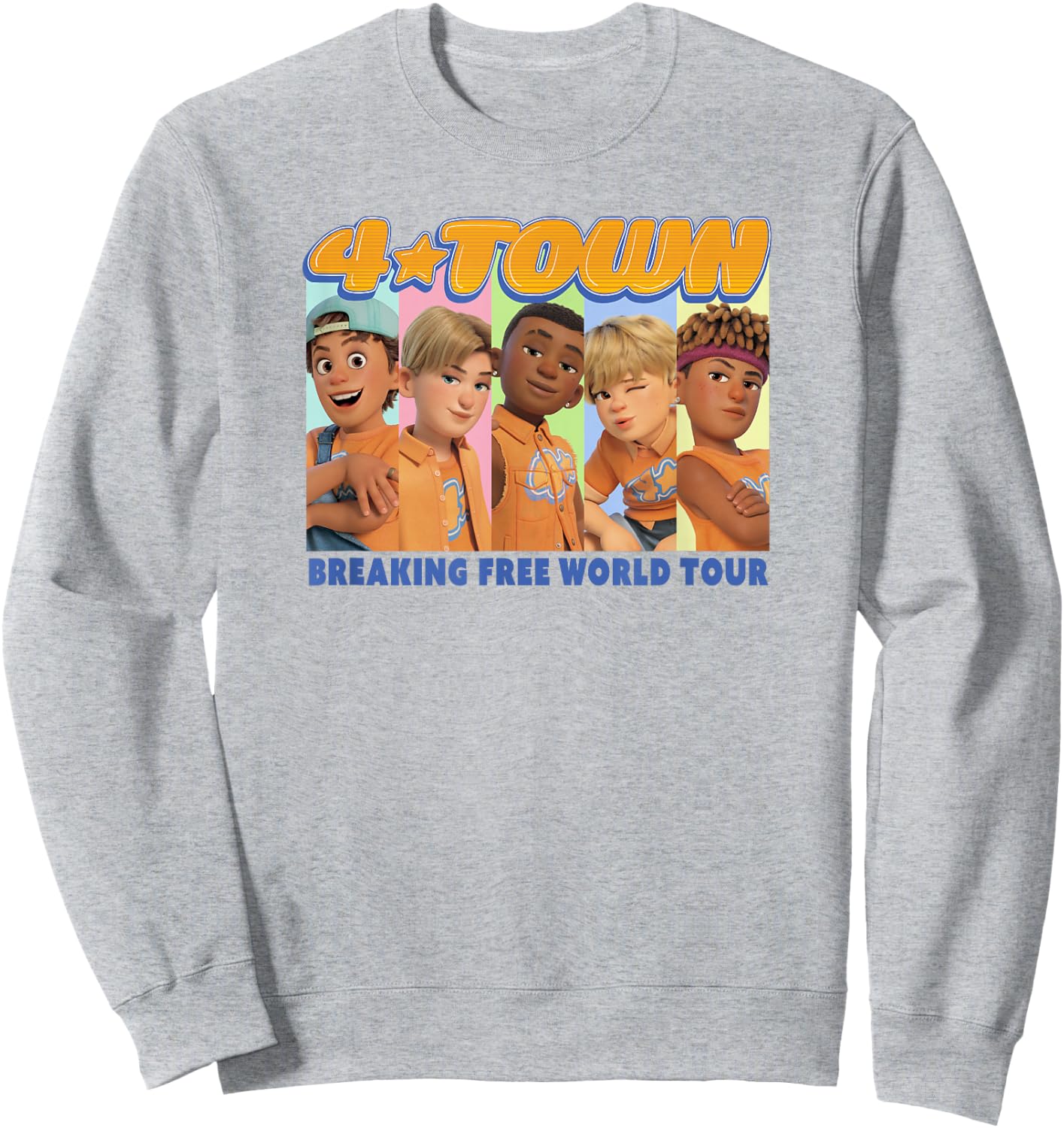 Disney Pixar Turning Red 4 Town Group World Tour Sweatshirt - Sweatshirt | Ash