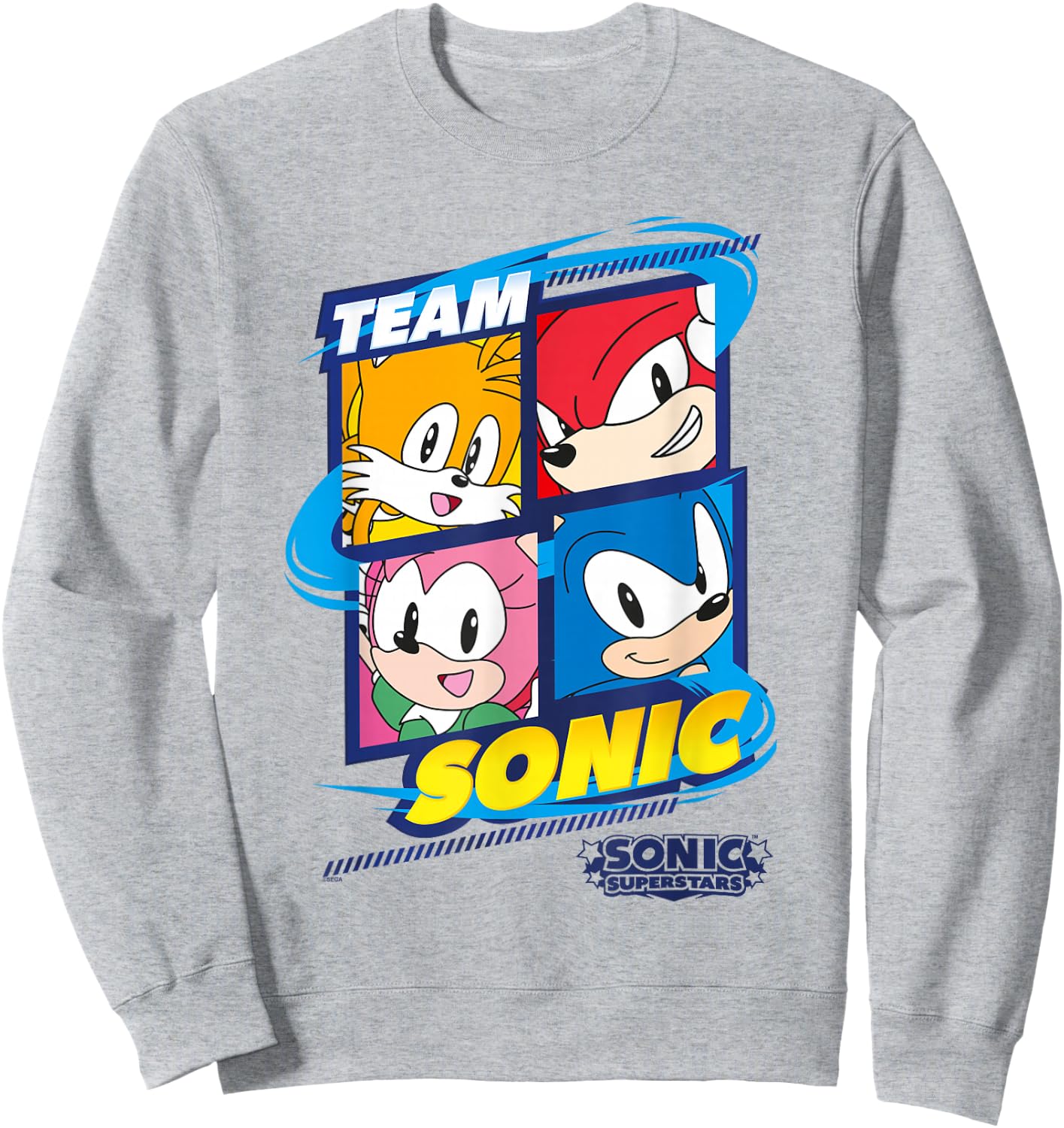 Sonic The Hedgehog, Sonic Superstars - Team Sonic Sweatshirt - Sweatshirt | Ash