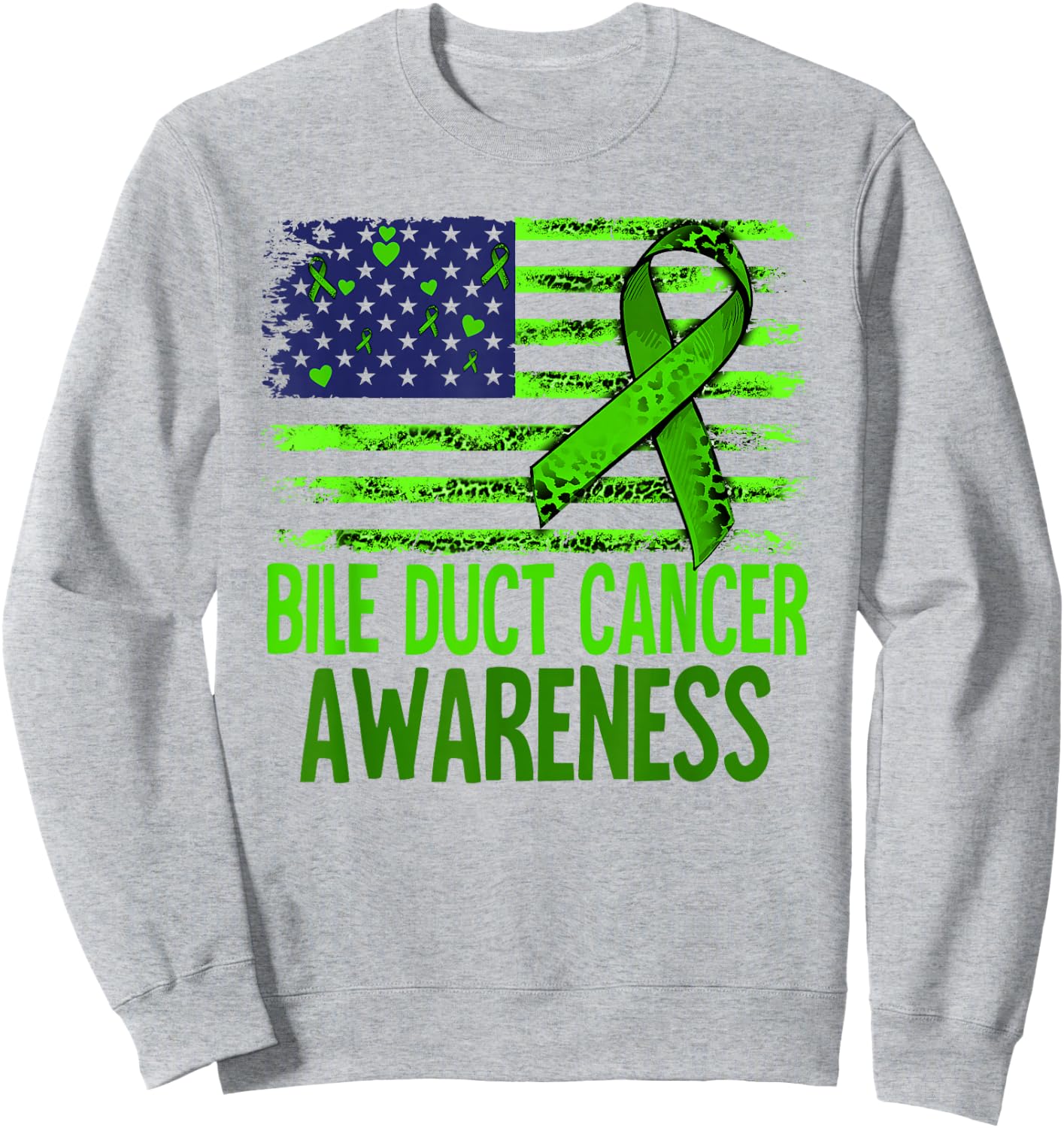 Bile Duct Cancer Awareness Sweatshirt - Sweatshirt | Ash