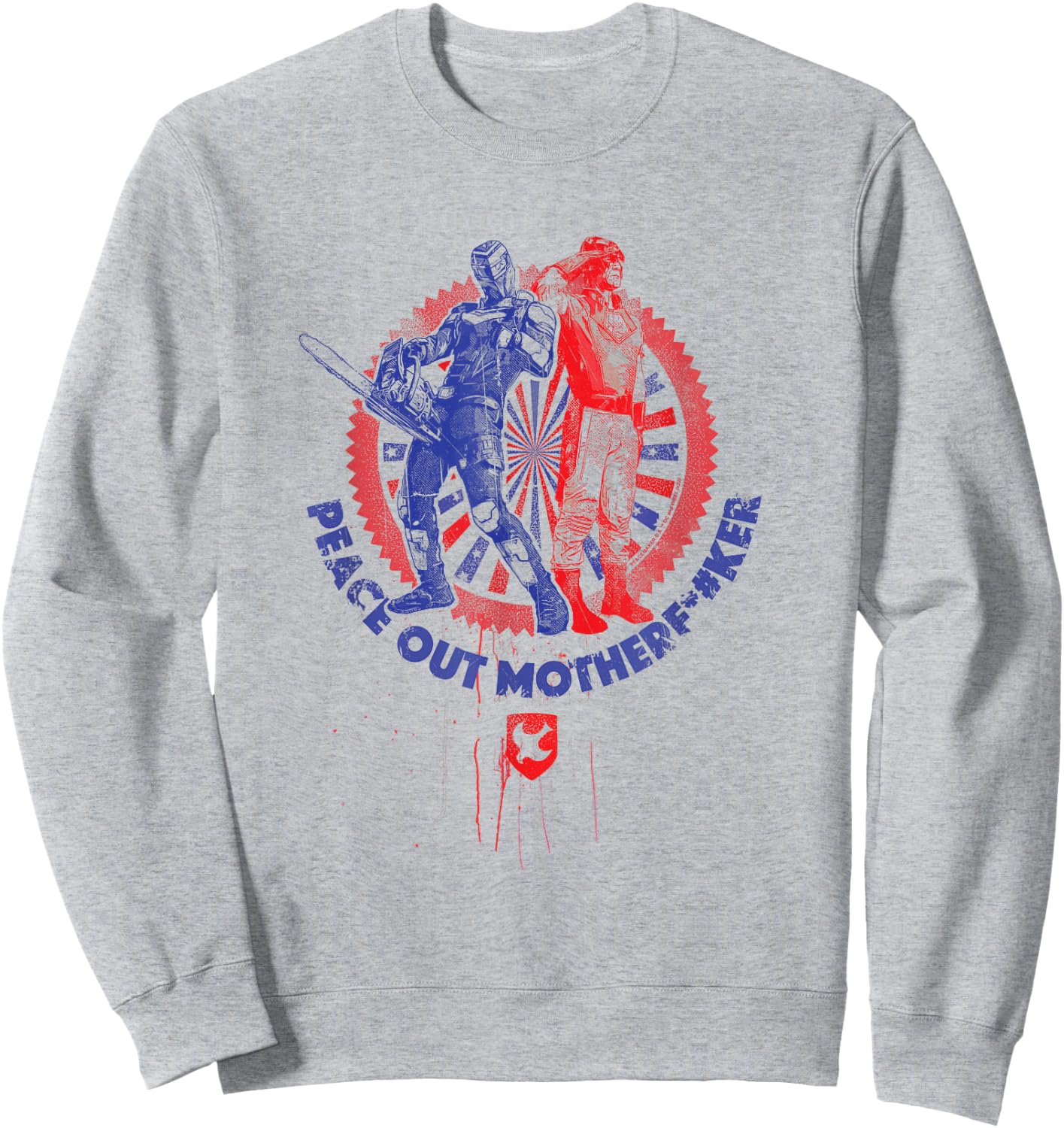 Peacemaker TV Series The Vigilante Peace Stamp Sweatshirt - Sweatshirt | Ash