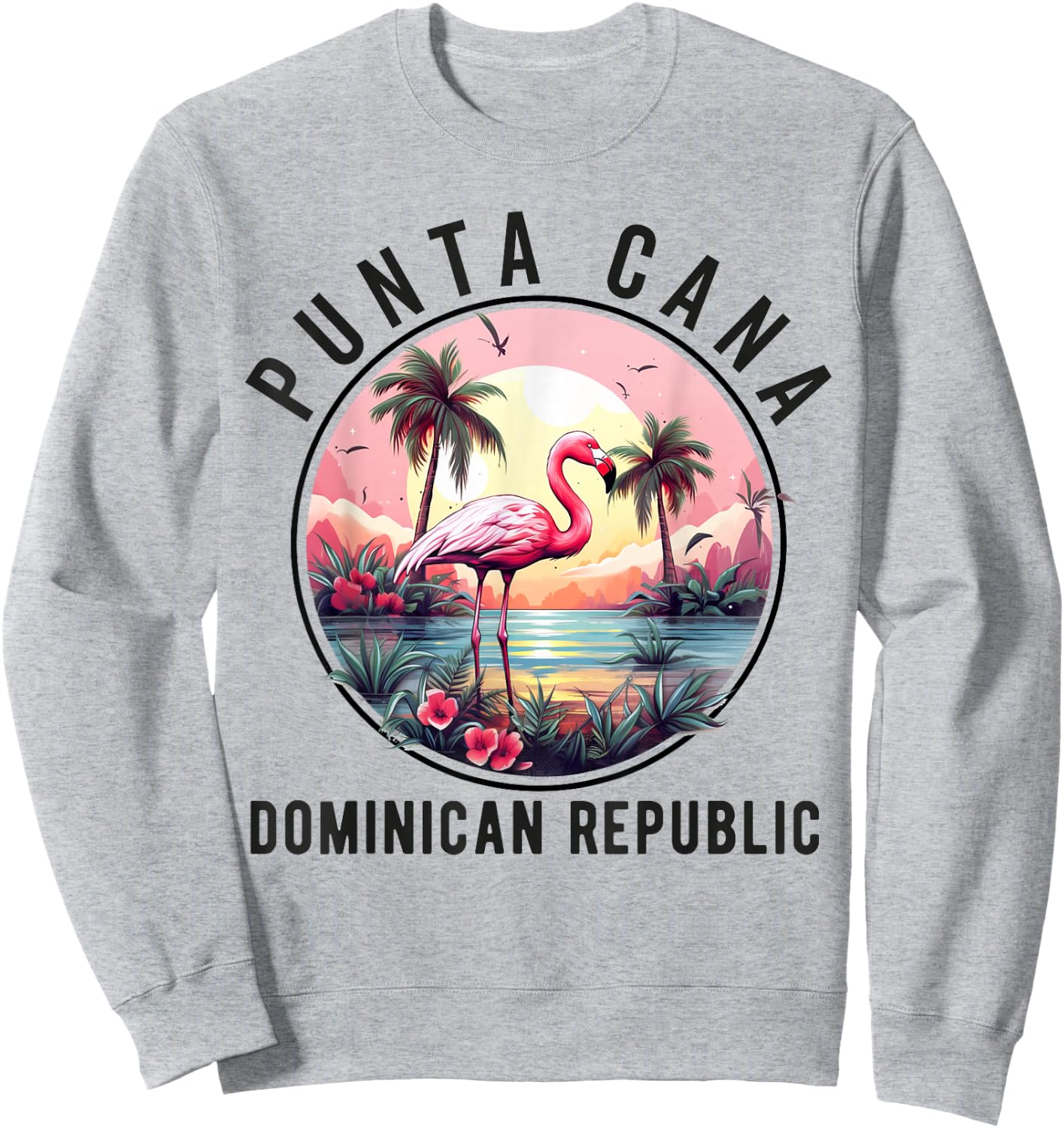 Punta Cana 2025 Family Vacation Matching Dominican Republic Sweatshirt - Sweatshirt | Ash