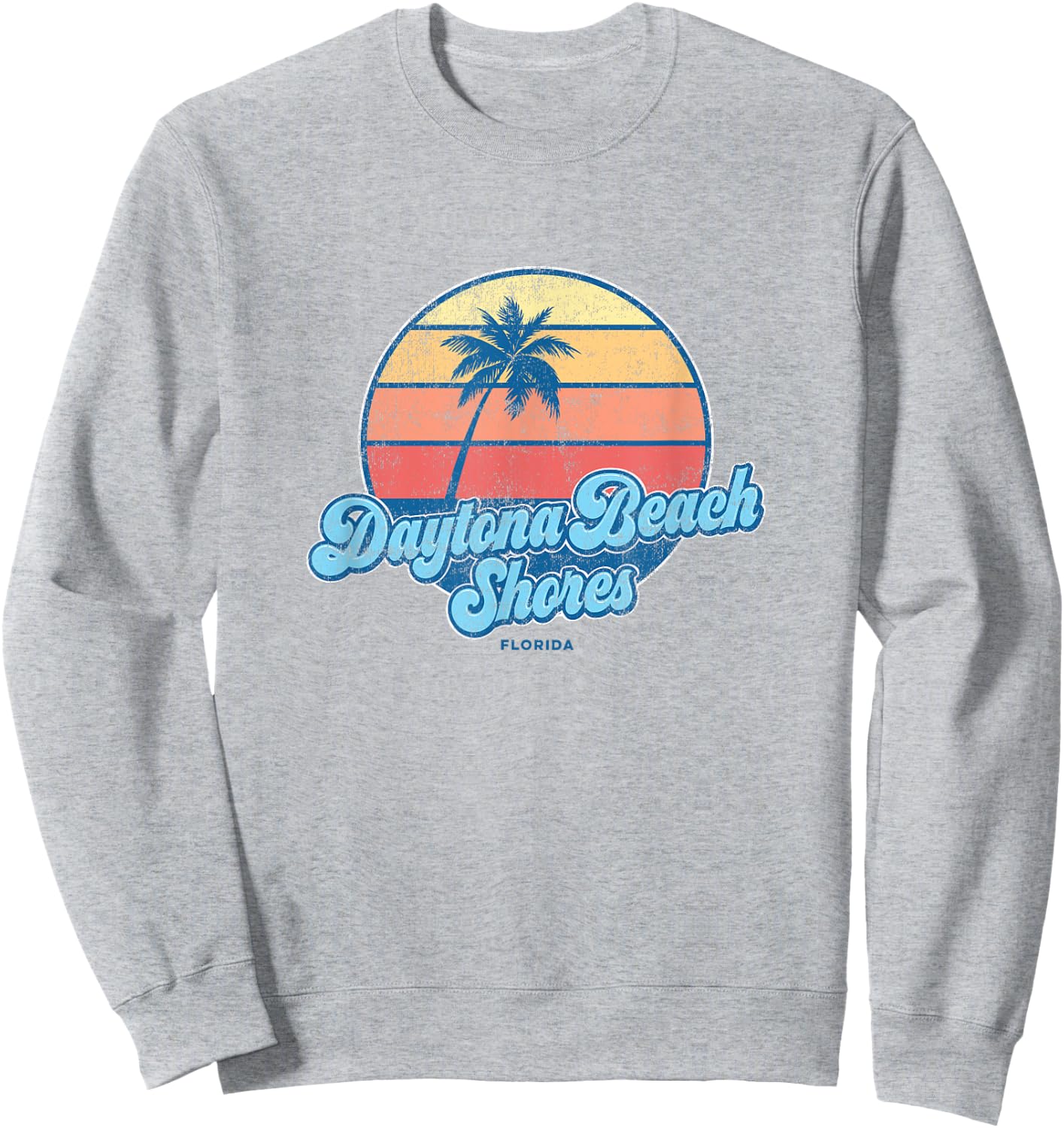 Vintage Daytona Beach Shores Florida FL Classic 70s Retro Su Sweatshirt - Sweatshirt | Ash