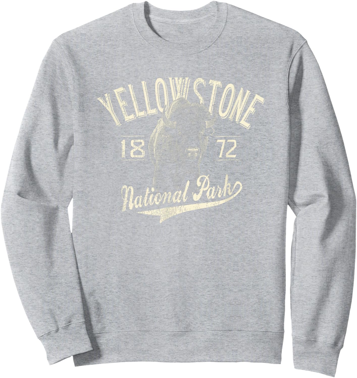 Yellowstone National Park Vintage Sweatshirt - Sweatshirt | Ash