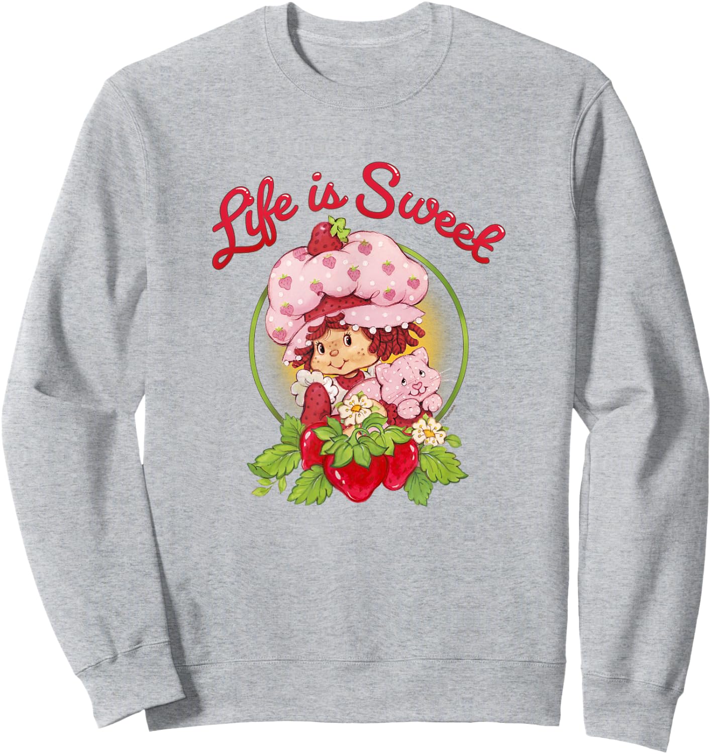 Strawberry Shortcake Life Is Sweet Custard Kitty Vintage Sweatshirt - Sweatshirt | Ash