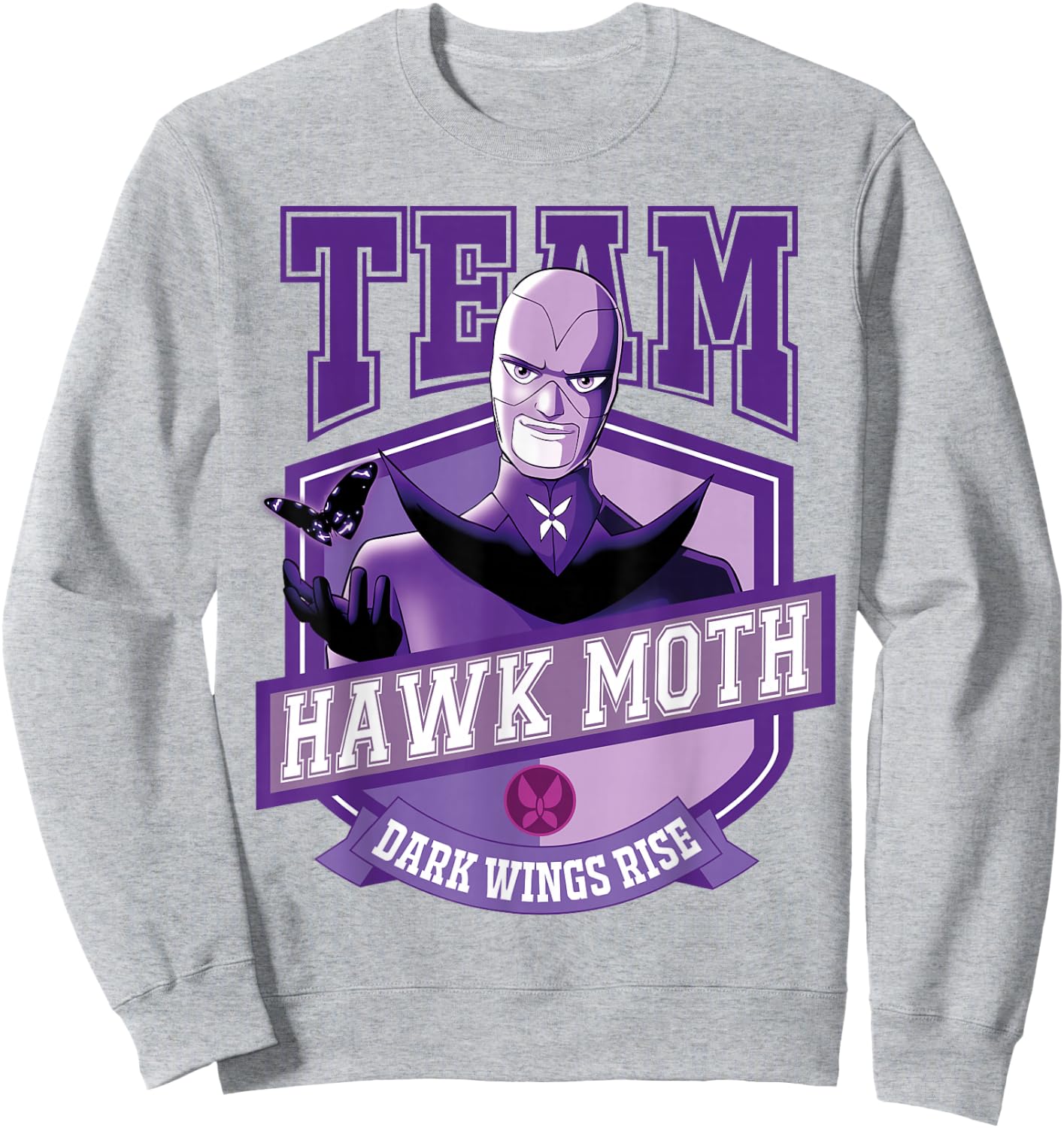 Miraculous Ladybug - Team Hawk Moth Sweatshirt - Sweatshirt | Ash