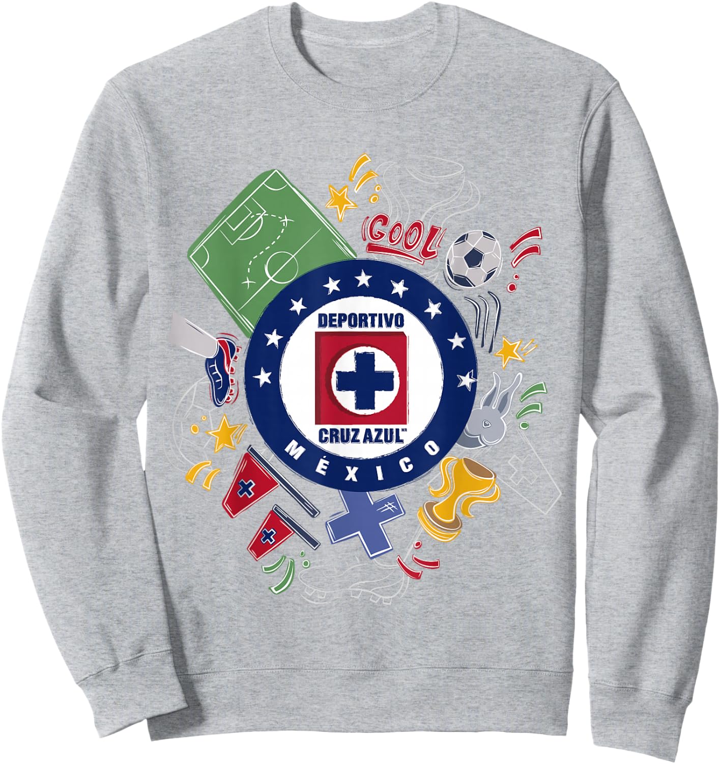 Cruz Azul - Score Big with Our Exclusive Collection Sweatshirt - Sweatshirt | Ash