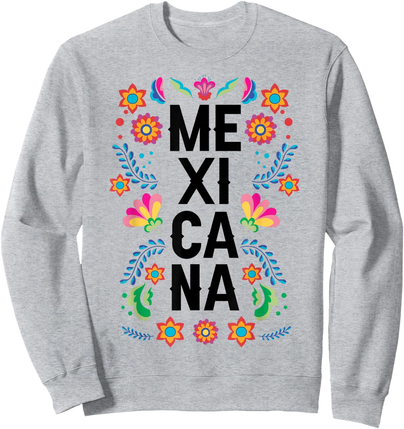 Mexicana Girl Mexican Hispanic Heritage Month Mexico Kids Sweatshirt - Sweatshirt | Ash