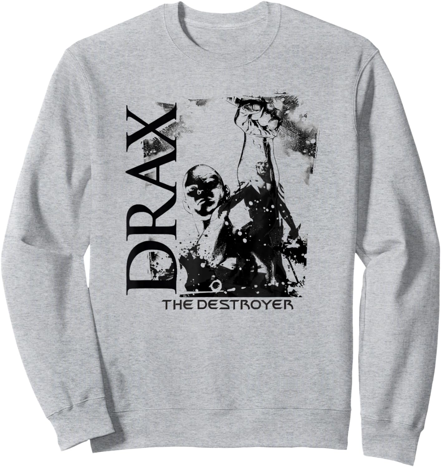 Marvel Guardians of the Galaxy Drax The Destroyer Vintage Sweatshirt - Sweatshirt | Ash