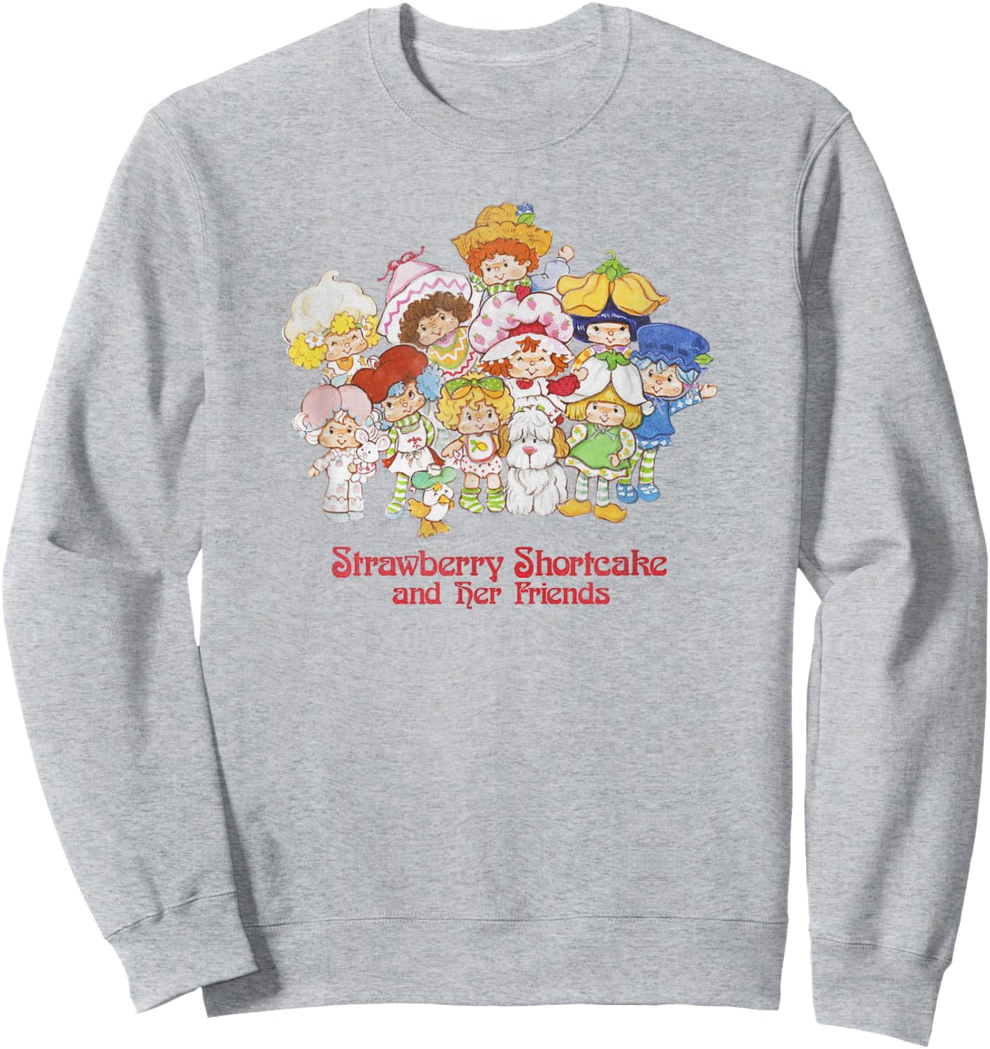 Strawberry Shortcake and Her Friends Poster Sweatshirt - Sweatshirt | Ash