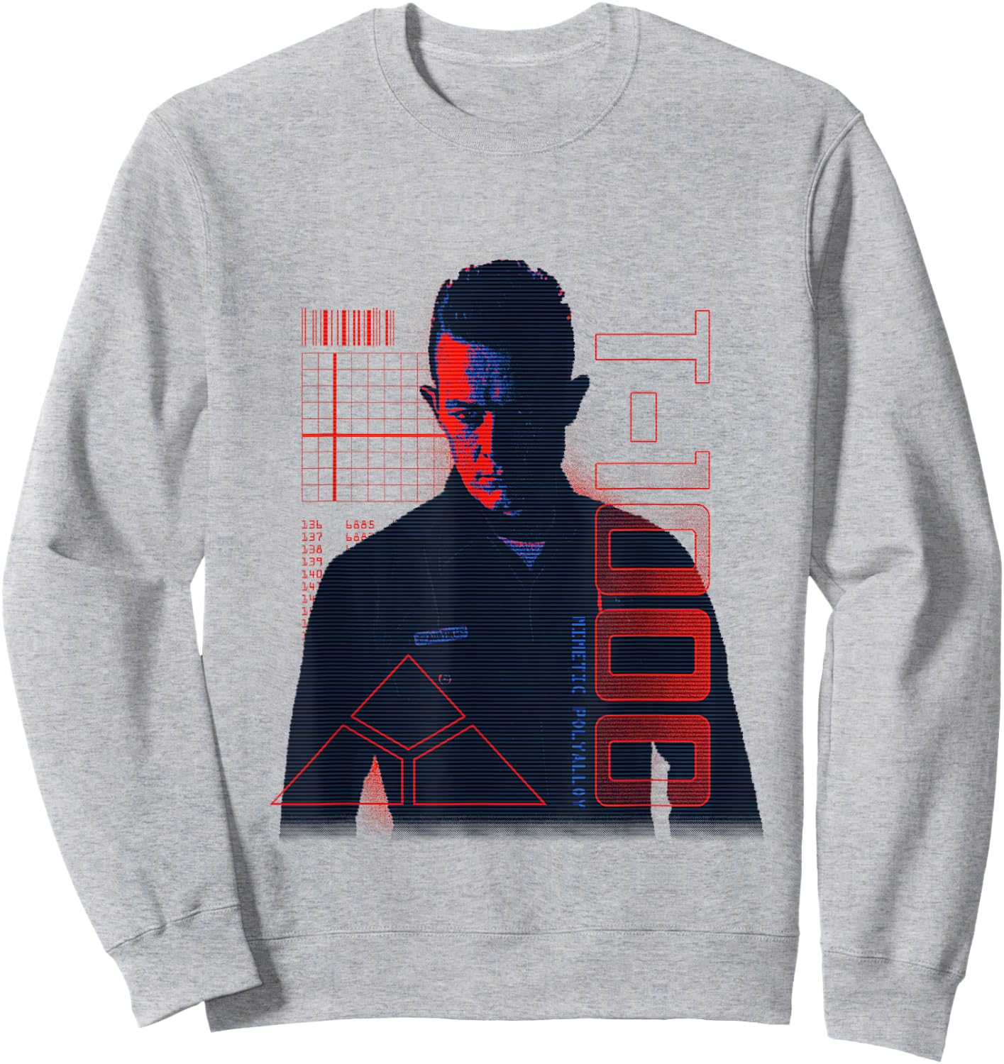 Terminator 2 Judgement Day T 1000 Sweatshirt - Sweatshirt | Ash