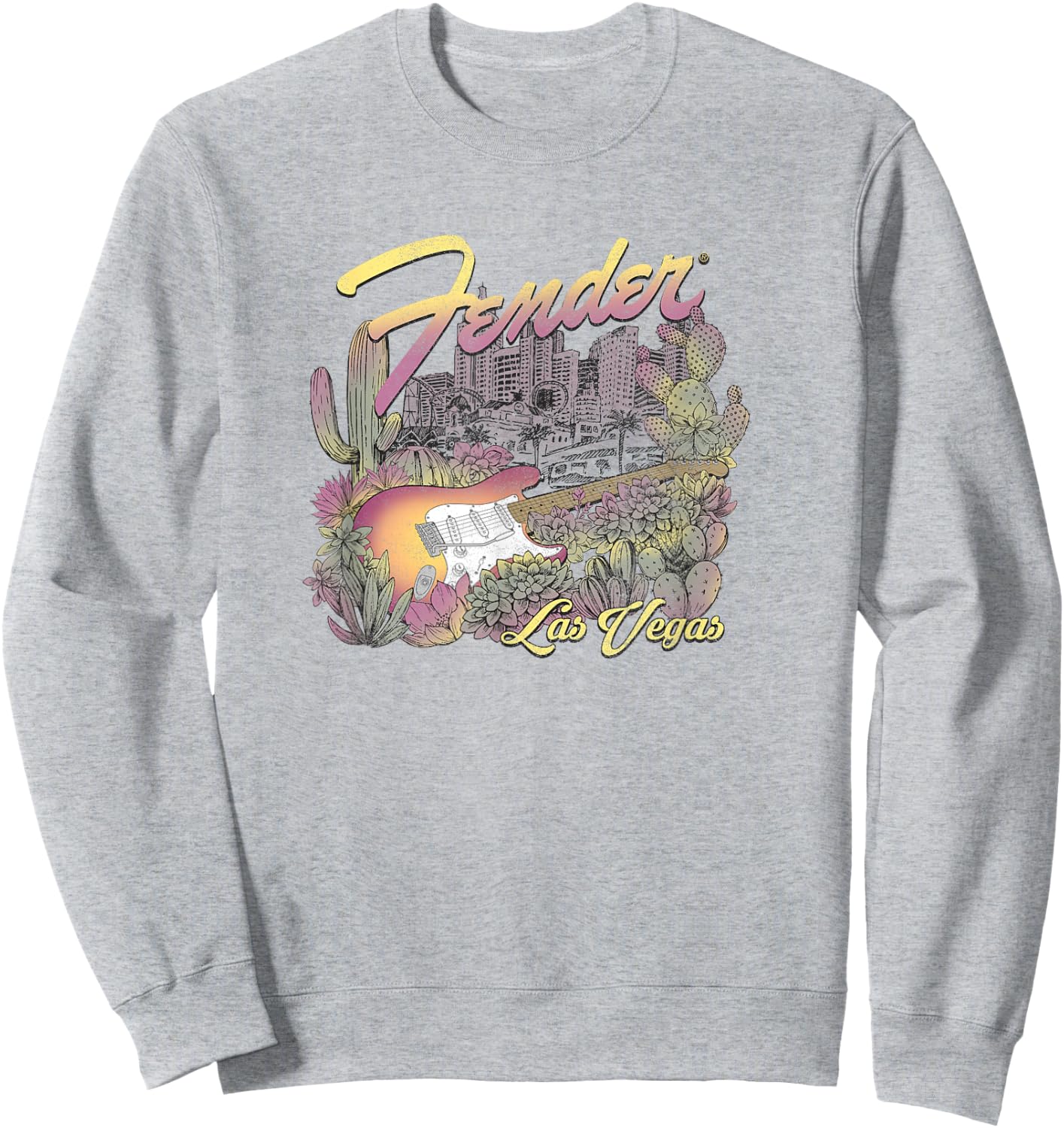 Fender Guitar Las Vegas Casino Resort Sweatshirt - Sweatshirt | Ash