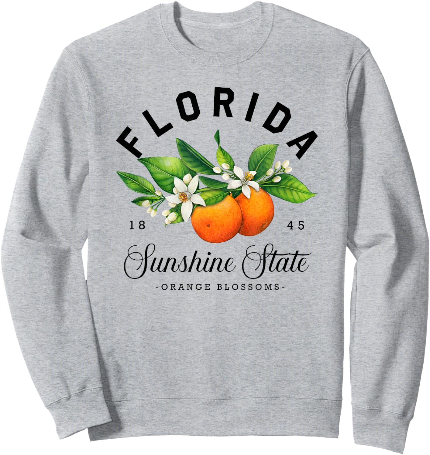 Florida Shirt, Watercolor Orange Blossoms Sweatshirt - Sweatshirt | Ash