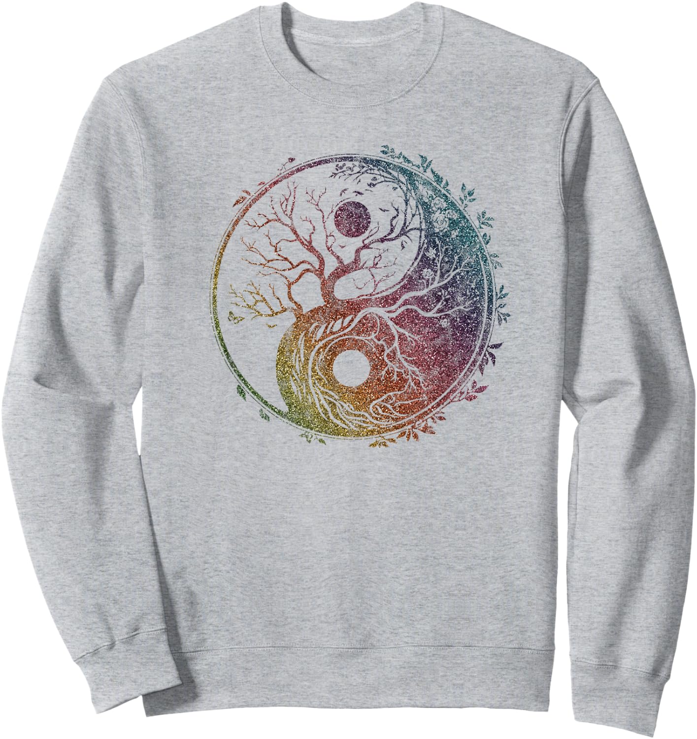 Yin Yang symbol, tree of life, Tai chi, Qigong, yoga, Taoism Sweatshirt - Sweatshirt | Ash