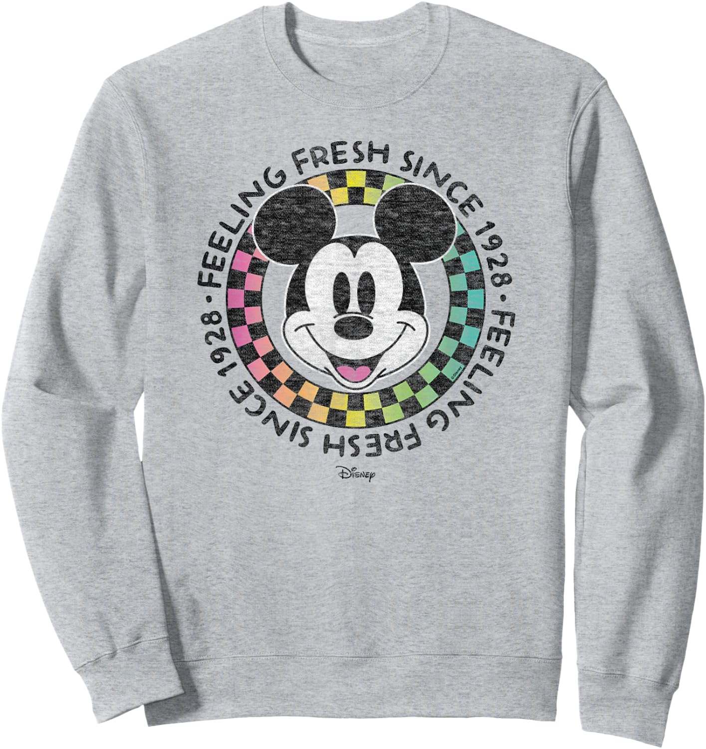 Disney - Feeling Fresh Checker Sweatshirt - Sweatshirt | Ash