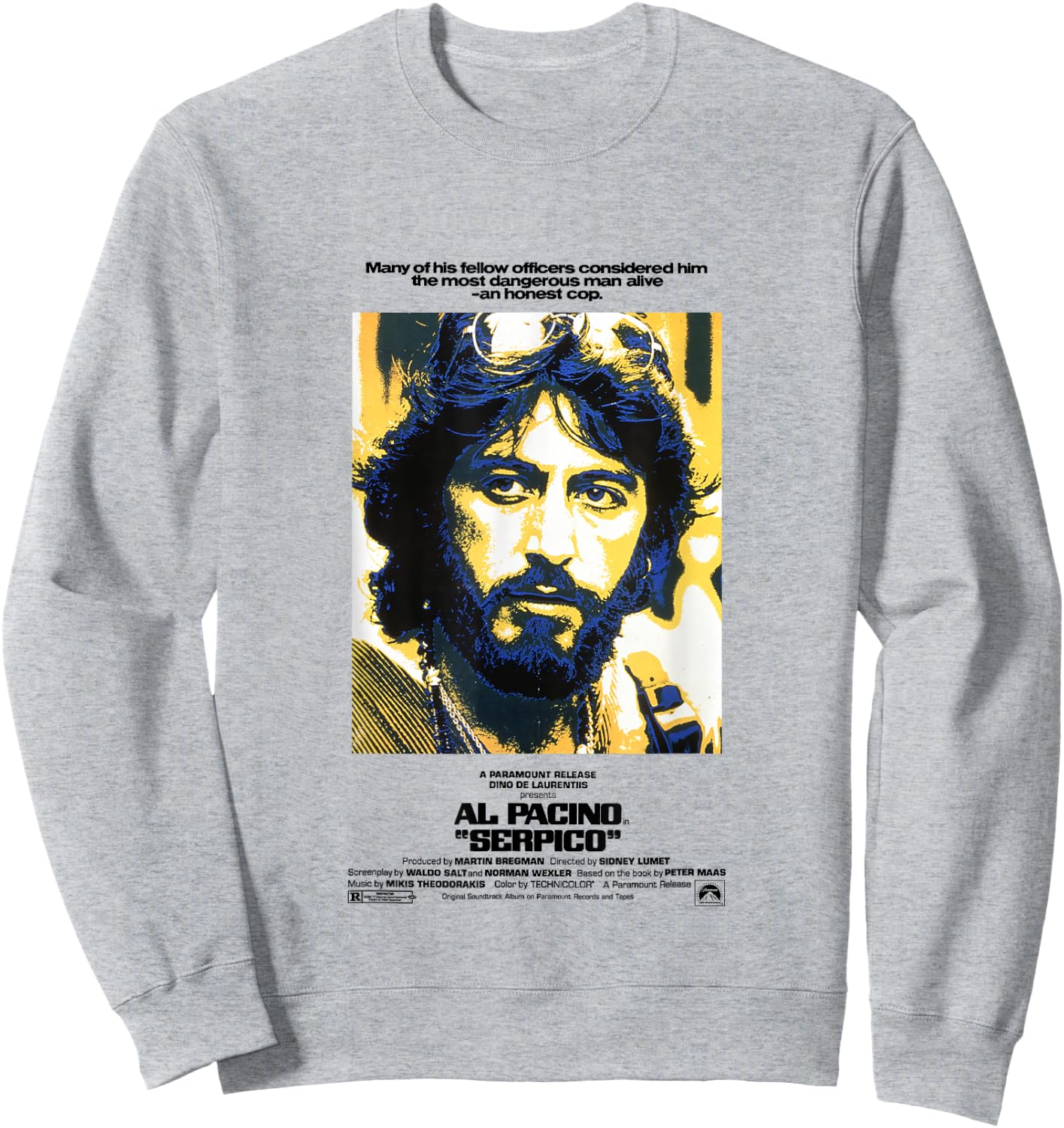 Serpico The Most Dangerous Man Alive An Honest Cop Sweatshirt - Sweatshirt | Ash