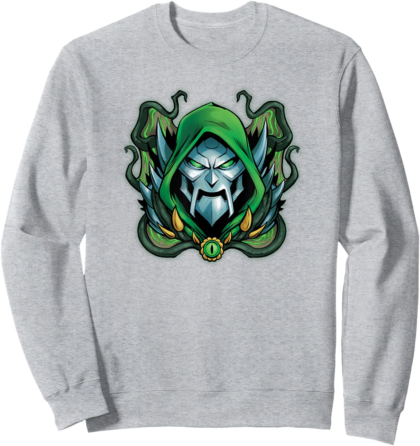 Marvel Mech Strike Doctor Doom Villainous Monster Eye Sweatshirt - Sweatshirt | Ash