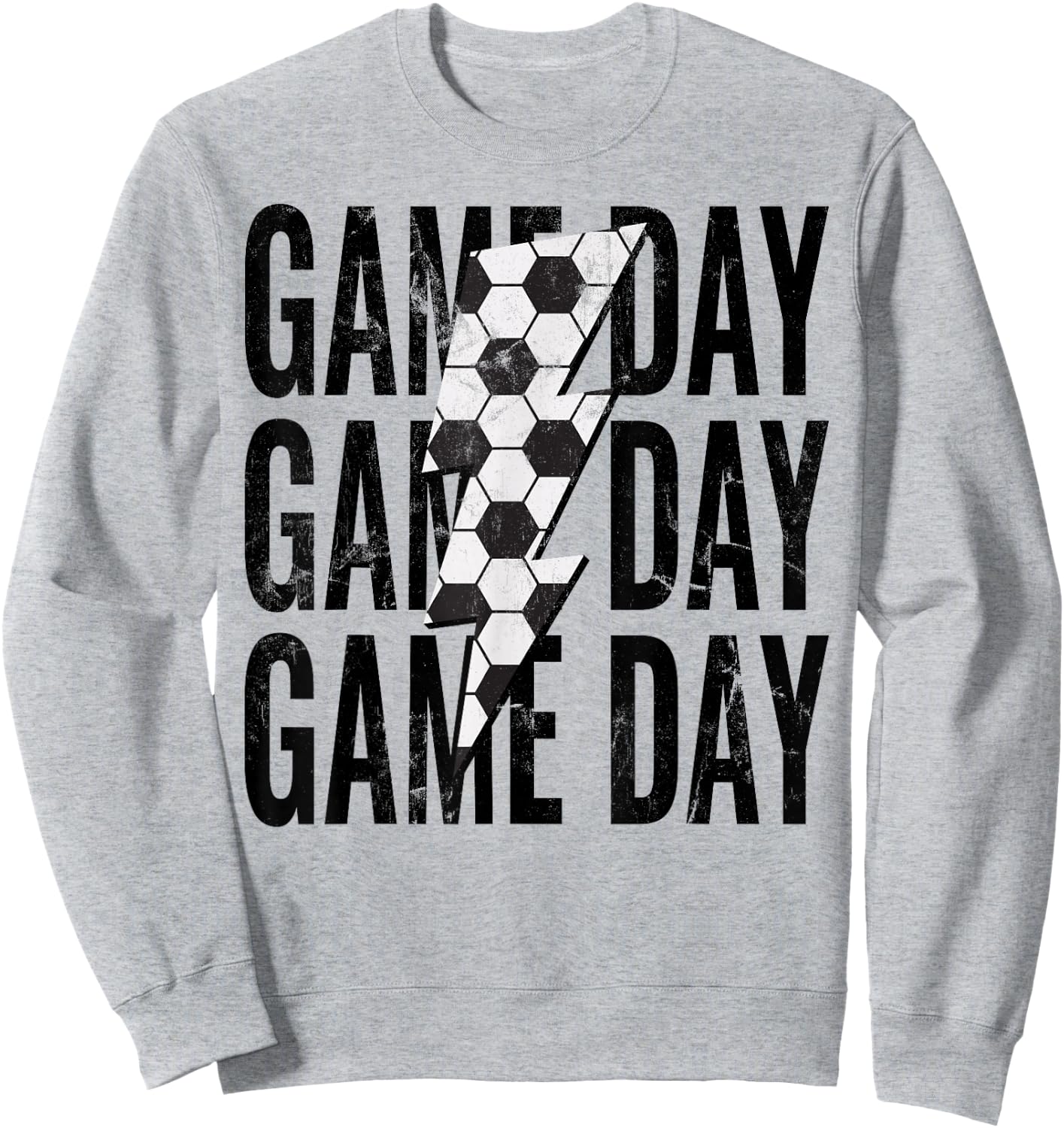 Soccer Mom Leopard Game Day Mother's Day Sweatshirt - Sweatshirt | Ash