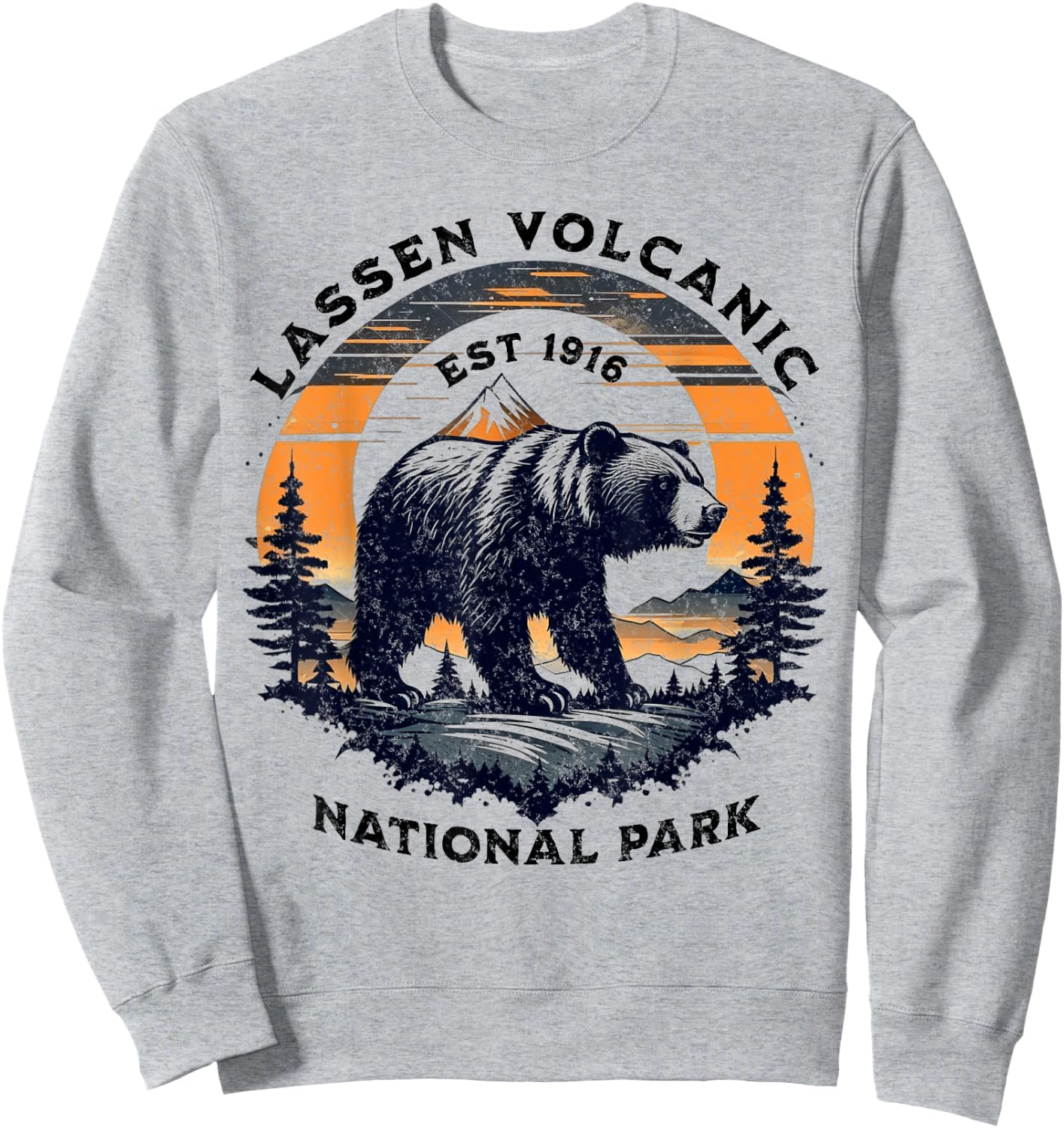 Lassen Volcanic National Park Sweatshirt - Sweatshirt | Ash