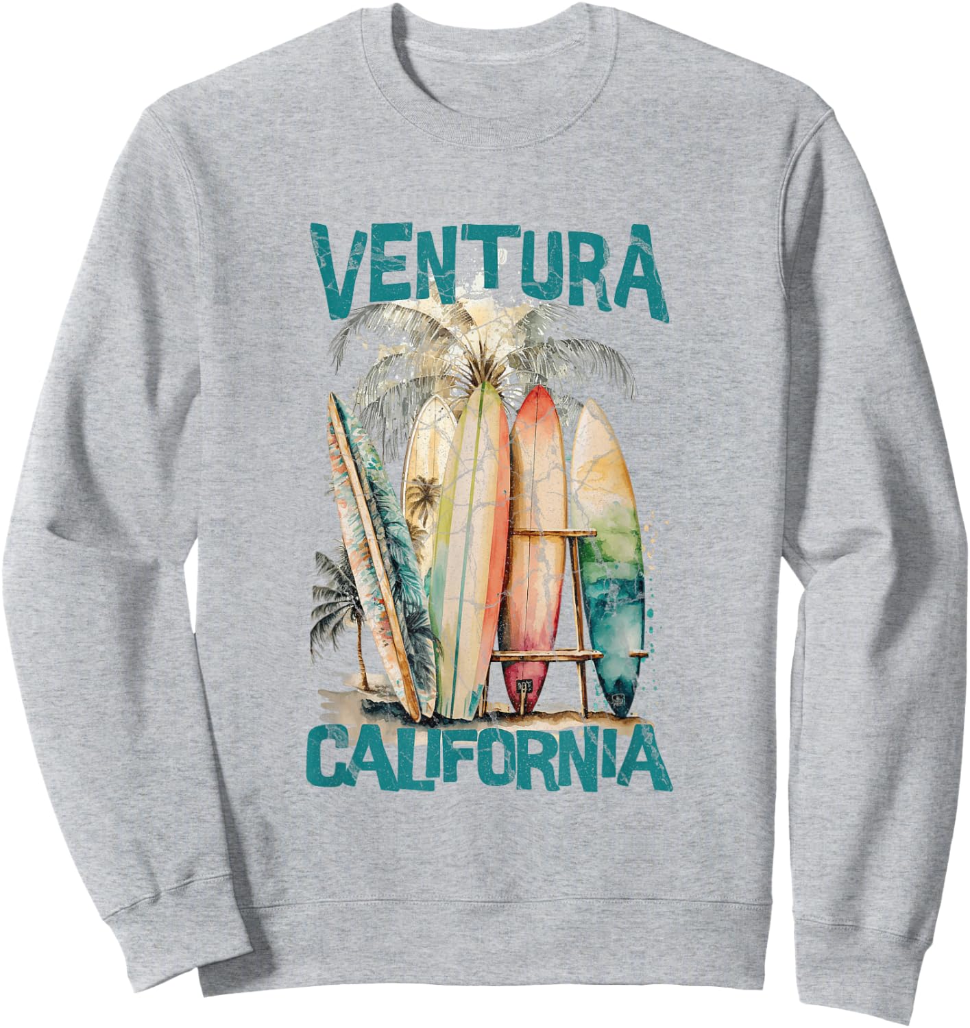Ventura California Sweatshirt - Sweatshirt | Ash