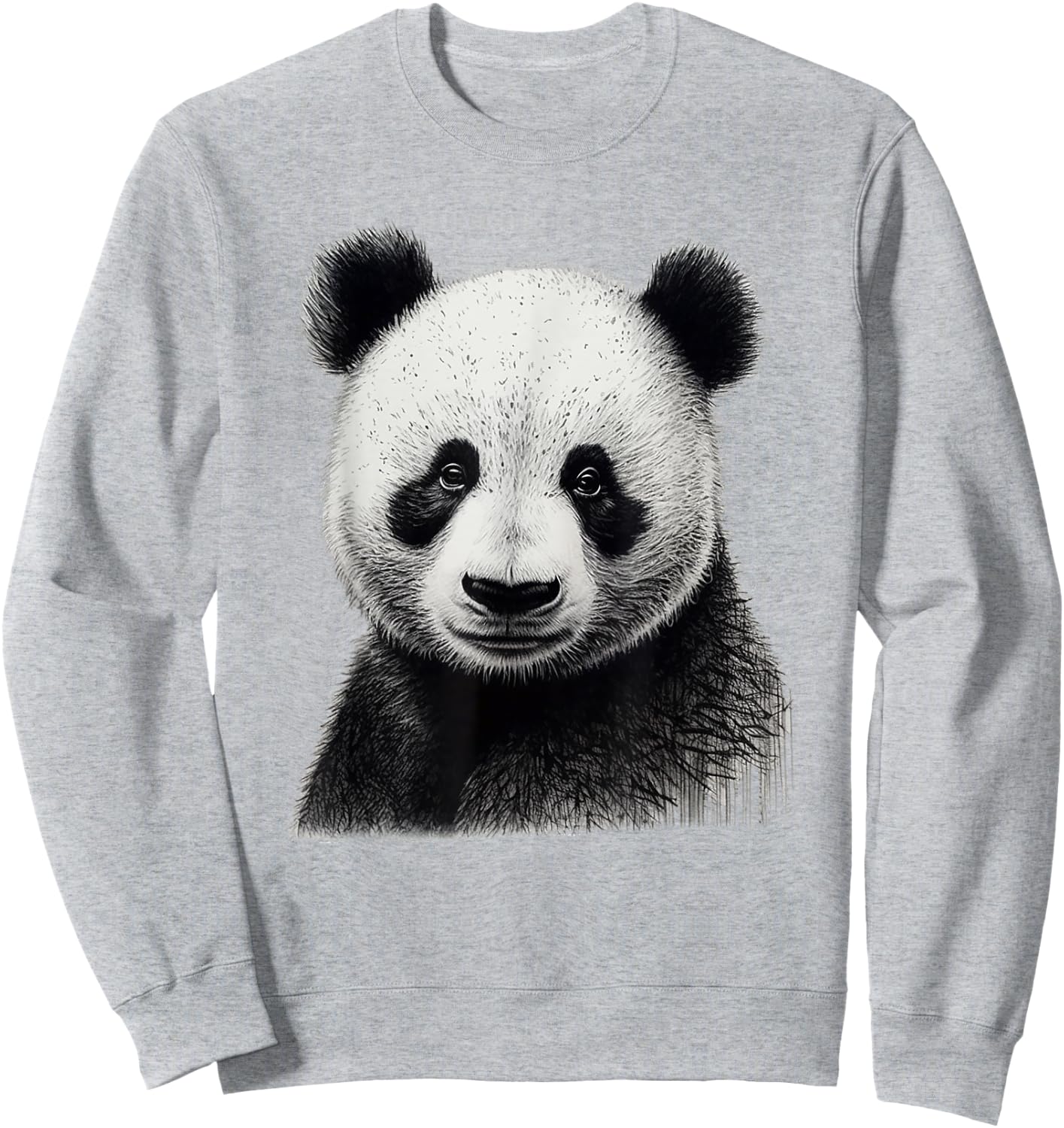 Panda Animal Lovers Animal Print Sweatshirt - Sweatshirt | Ash
