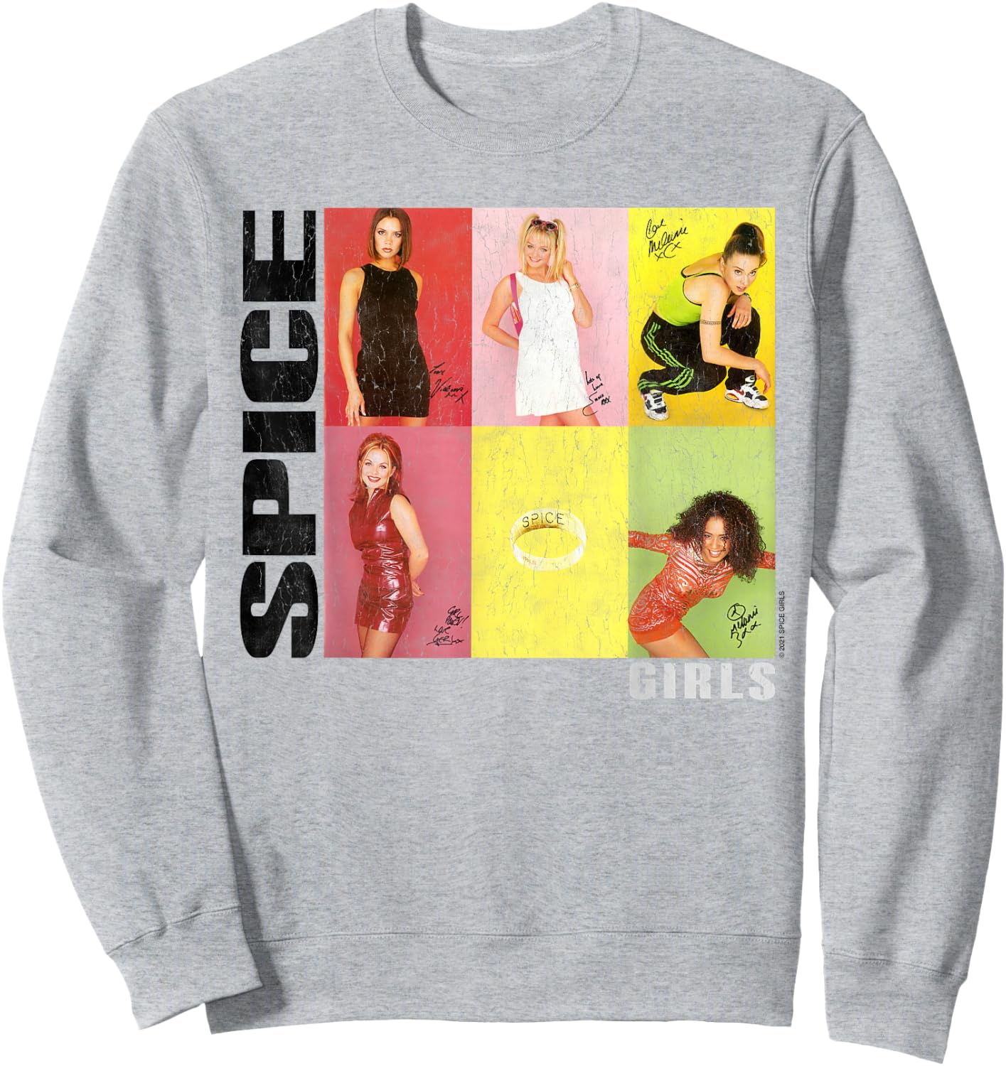 Official Spice Girls Signitures Sweatshirt - Sweatshirt | Ash