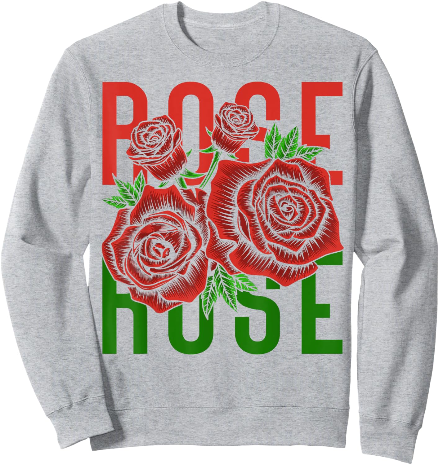 Vintage Inspired Botanical Flower Gardener Naturalist Rose Sweatshirt - Sweatshirt | Ash