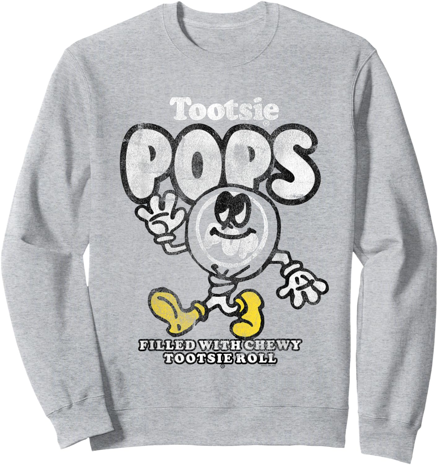 Tootsie Roll Walking Tootsie Pop Sucker Candy Sweatshirt - Sweatshirt | Ash