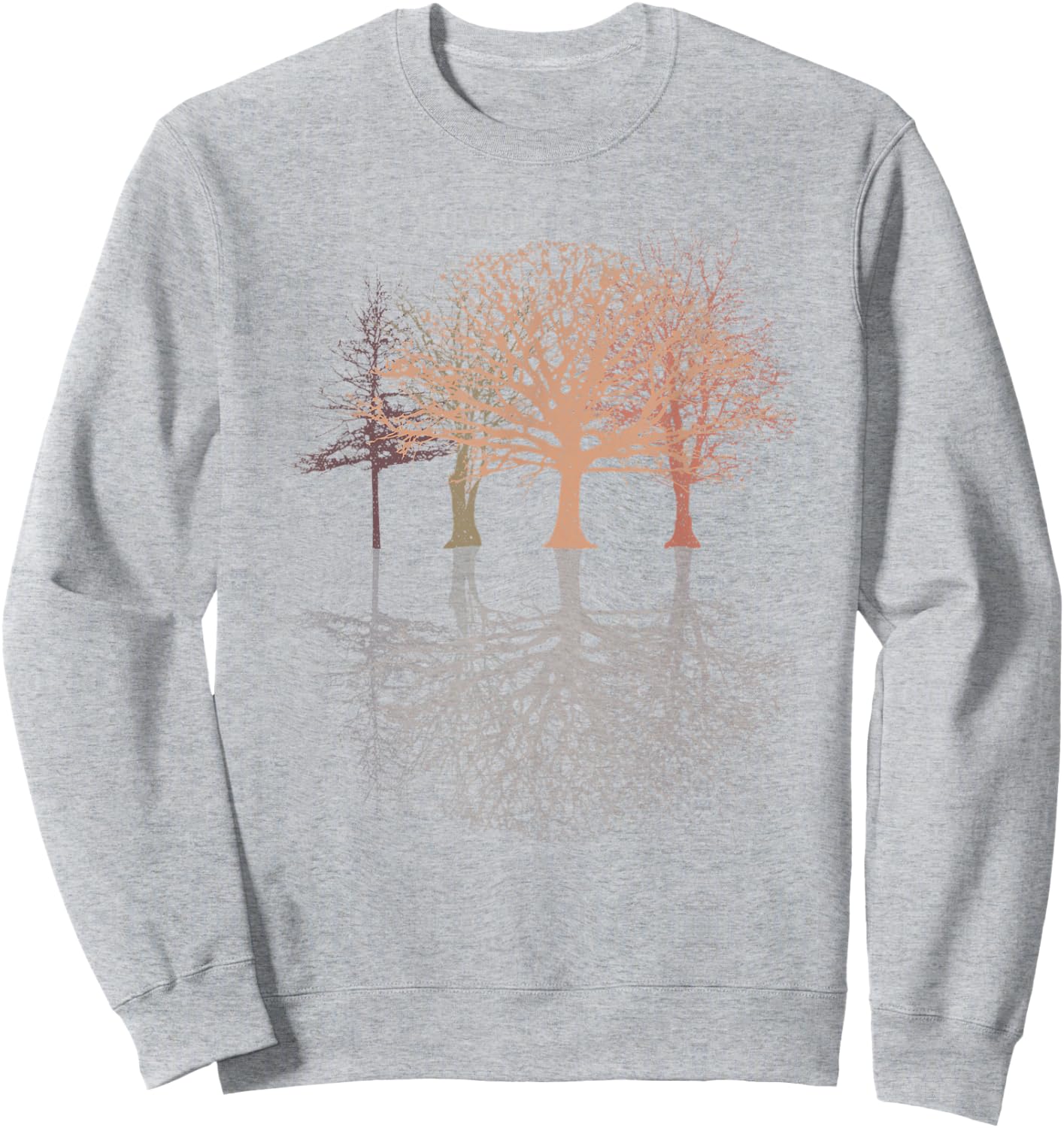Wild Nature Wildlife Trees Reflection Outdoor Forest Sweatshirt - Sweatshirt | Ash