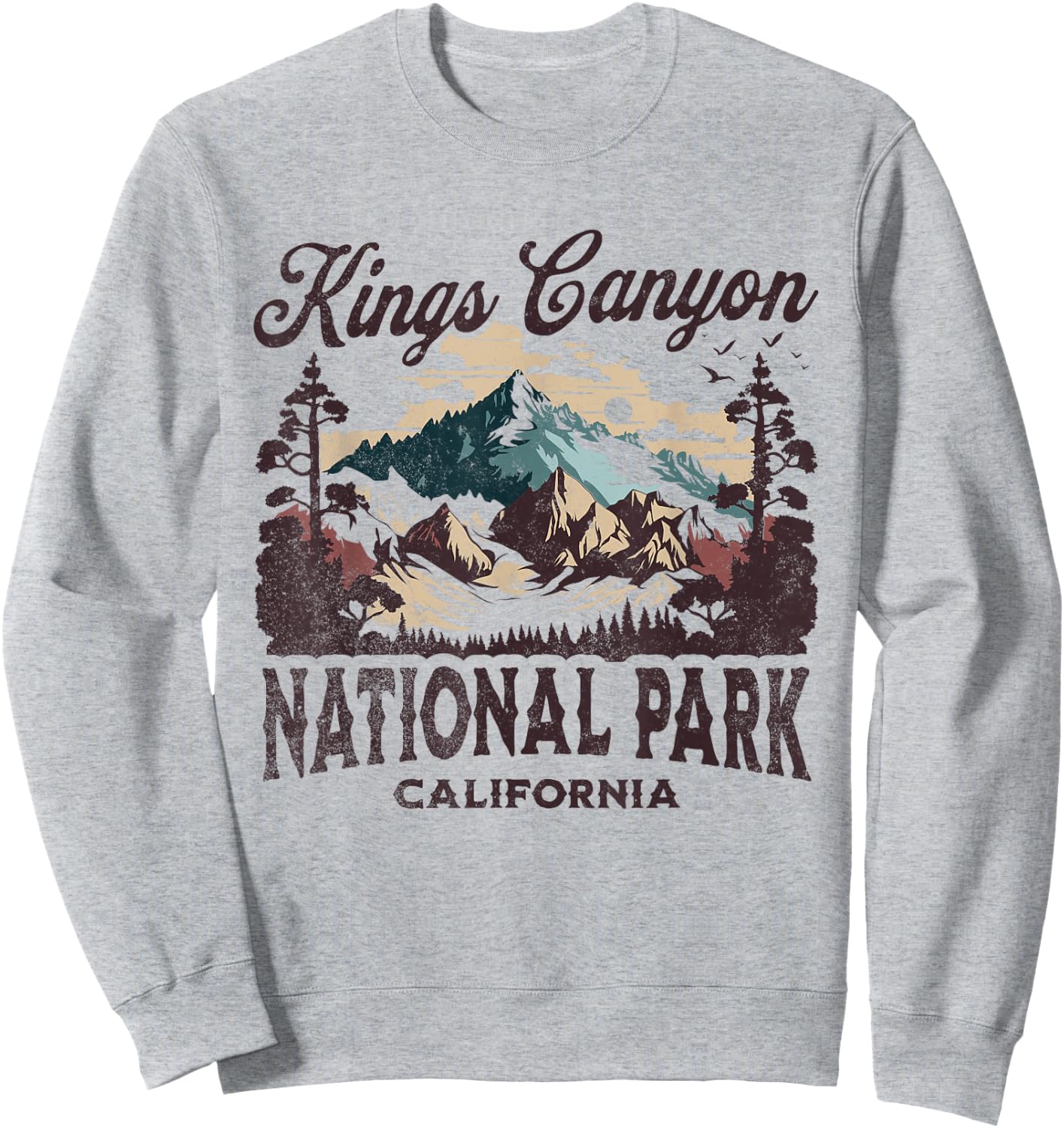 Kings Canyon National Park Sweatshirt - Sweatshirt | Ash