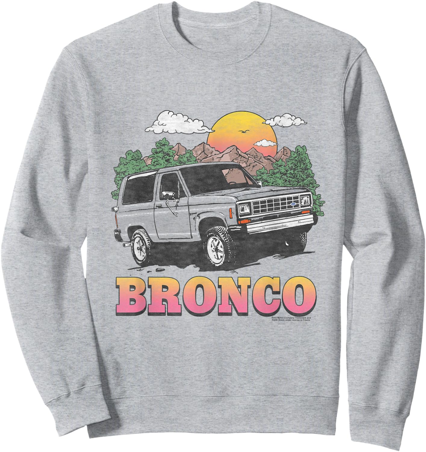 Ford Bronco in the Mountains Sweatshirt - Sweatshirt | Ash