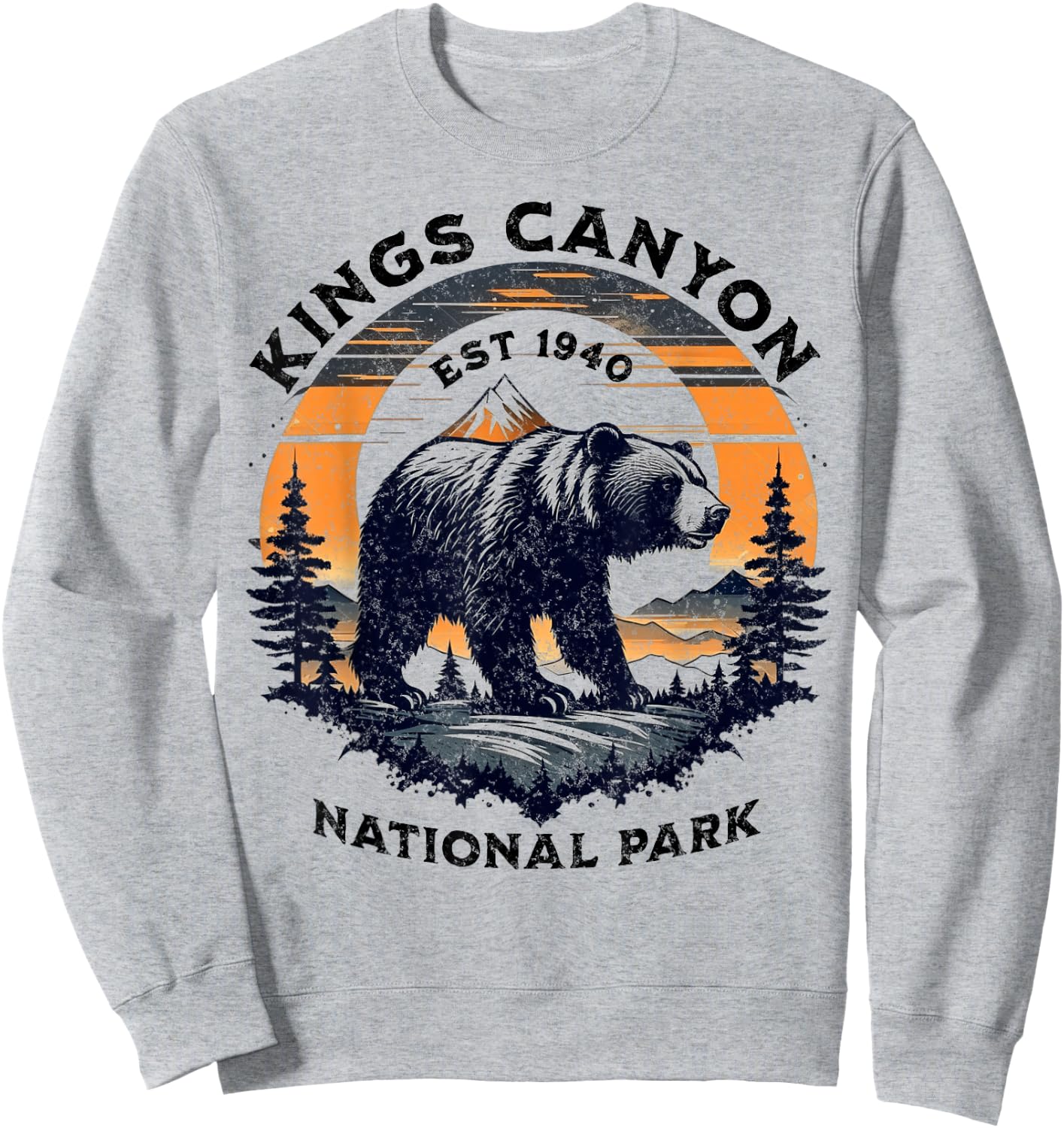 Kings Canyon National Park Sweatshirt - Sweatshirt | Ash