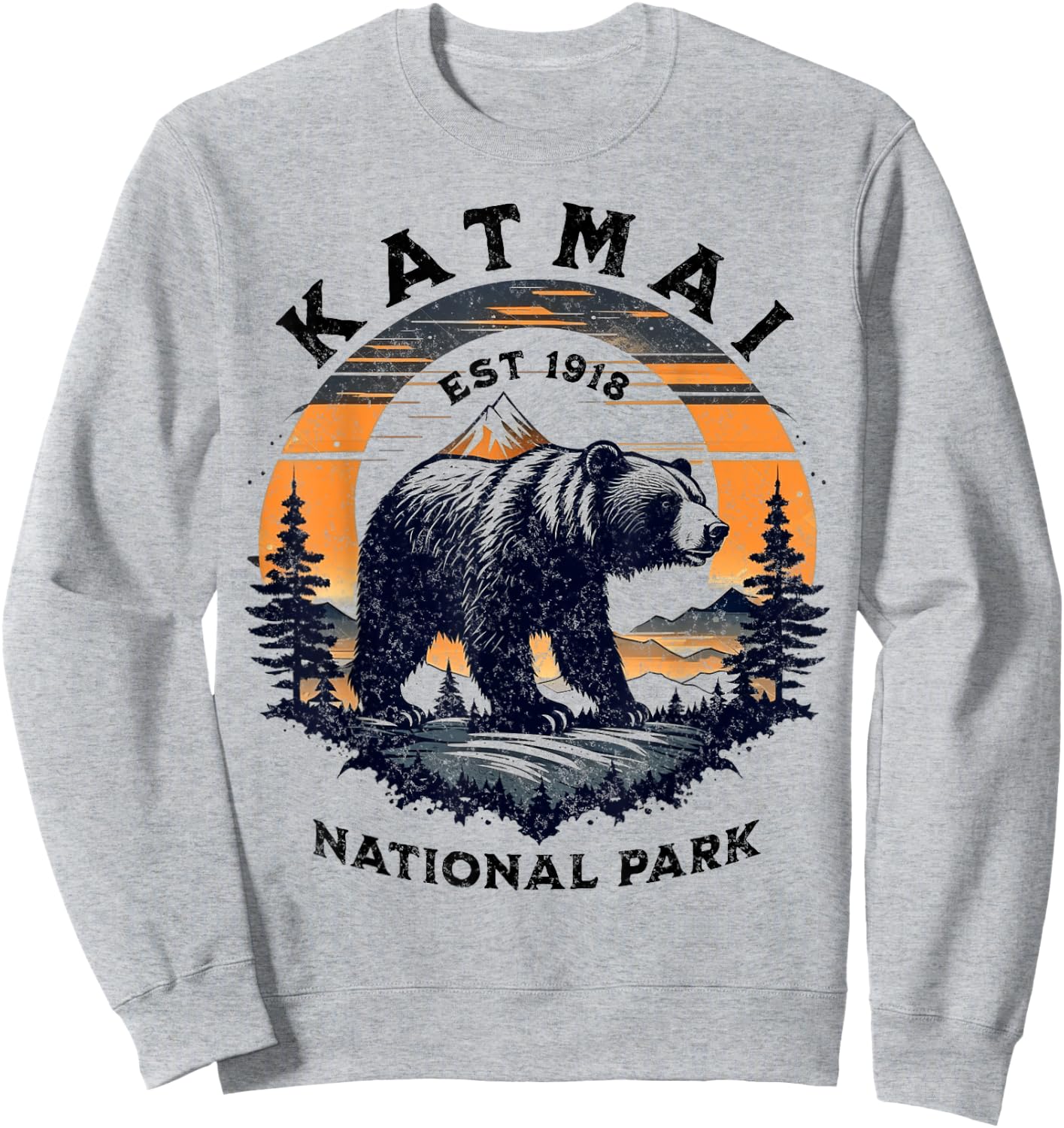 Katmai National Park Sweatshirt - Sweatshirt | Ash