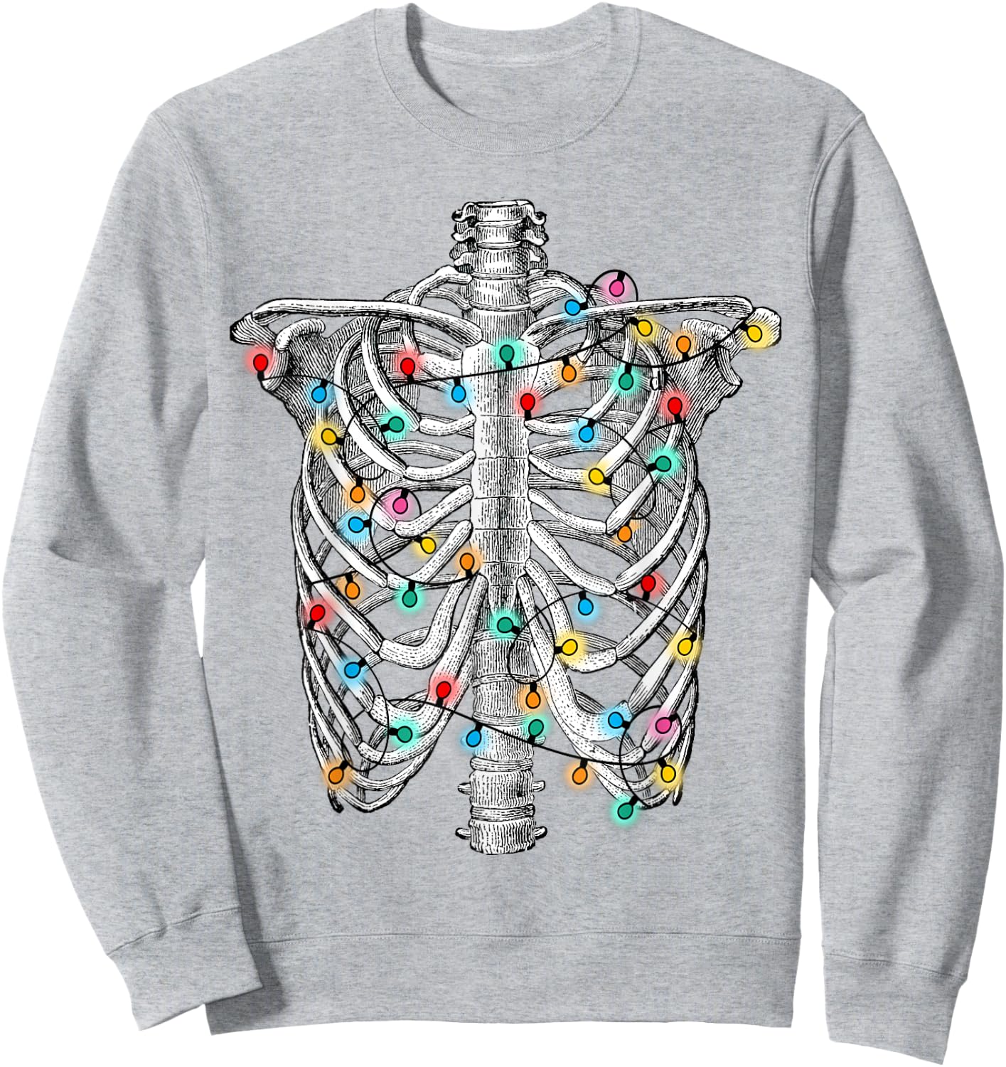 Holiday Skeleton, Medical Christmas, Doctor & Nurse hospital Sweatshirt - Sweatshirt | Ash